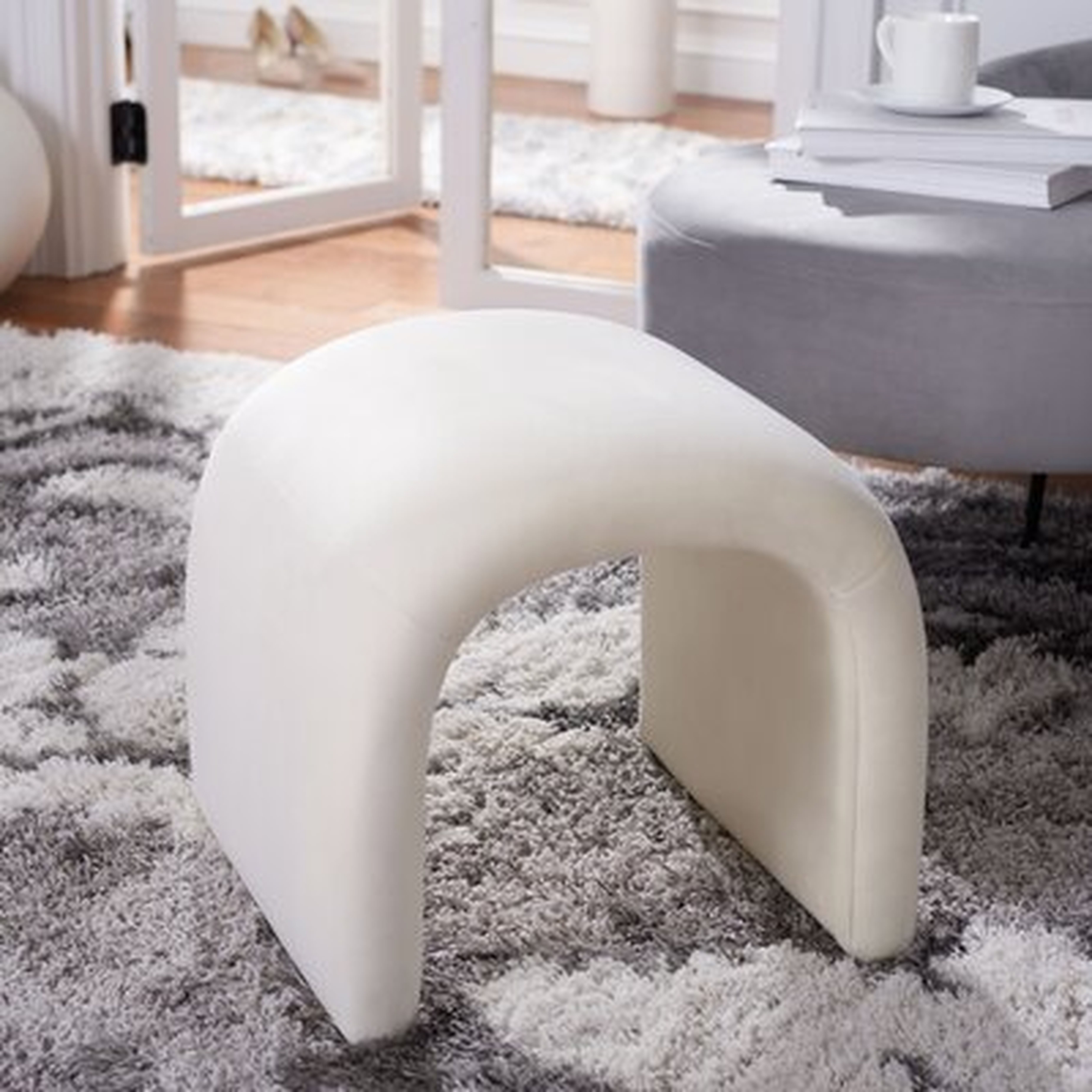 Andeana 20.08" Wide Velvet Standard Ottoman - Wayfair
