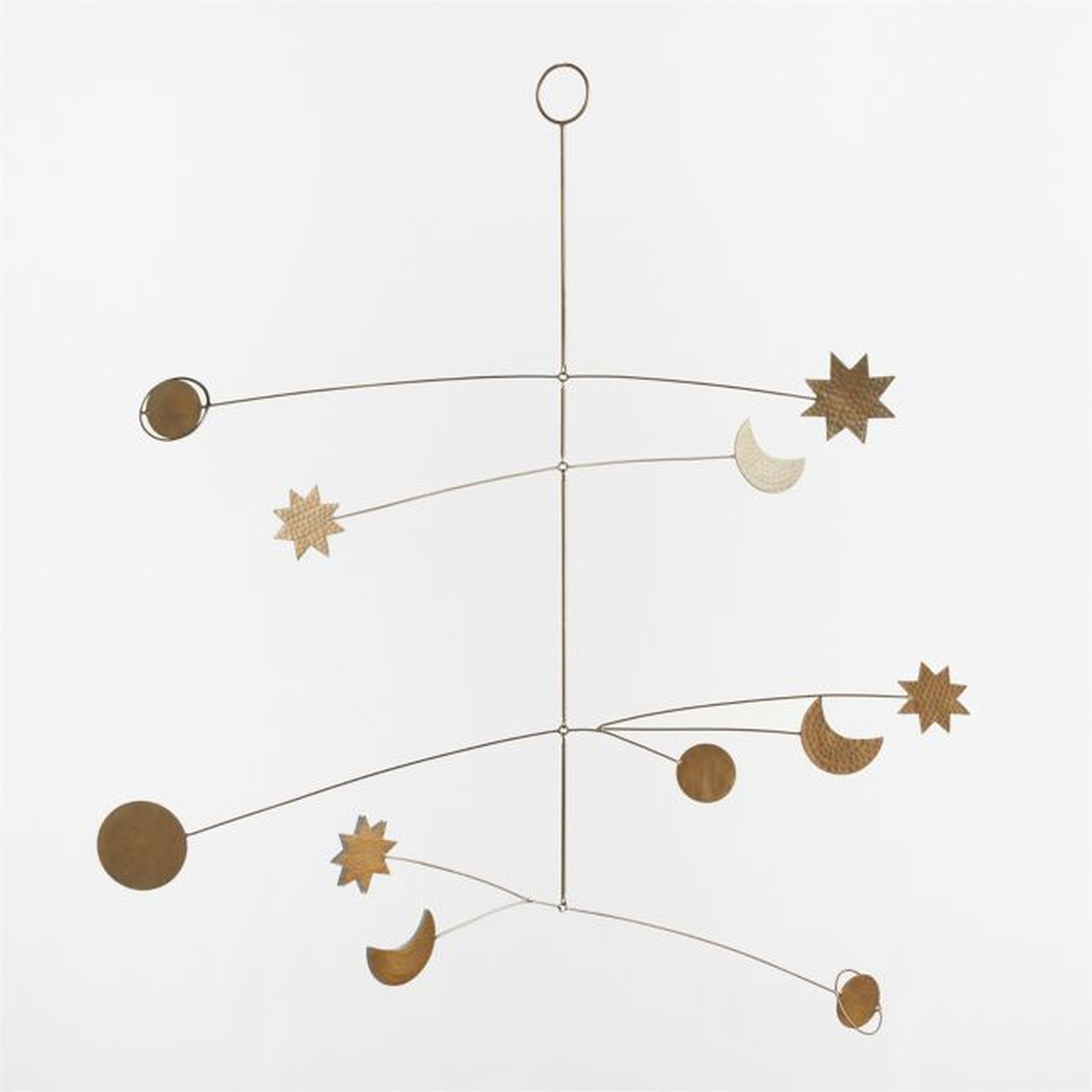 Brass Celestial Metal Baby Nursery Mobile - Crate & Kids