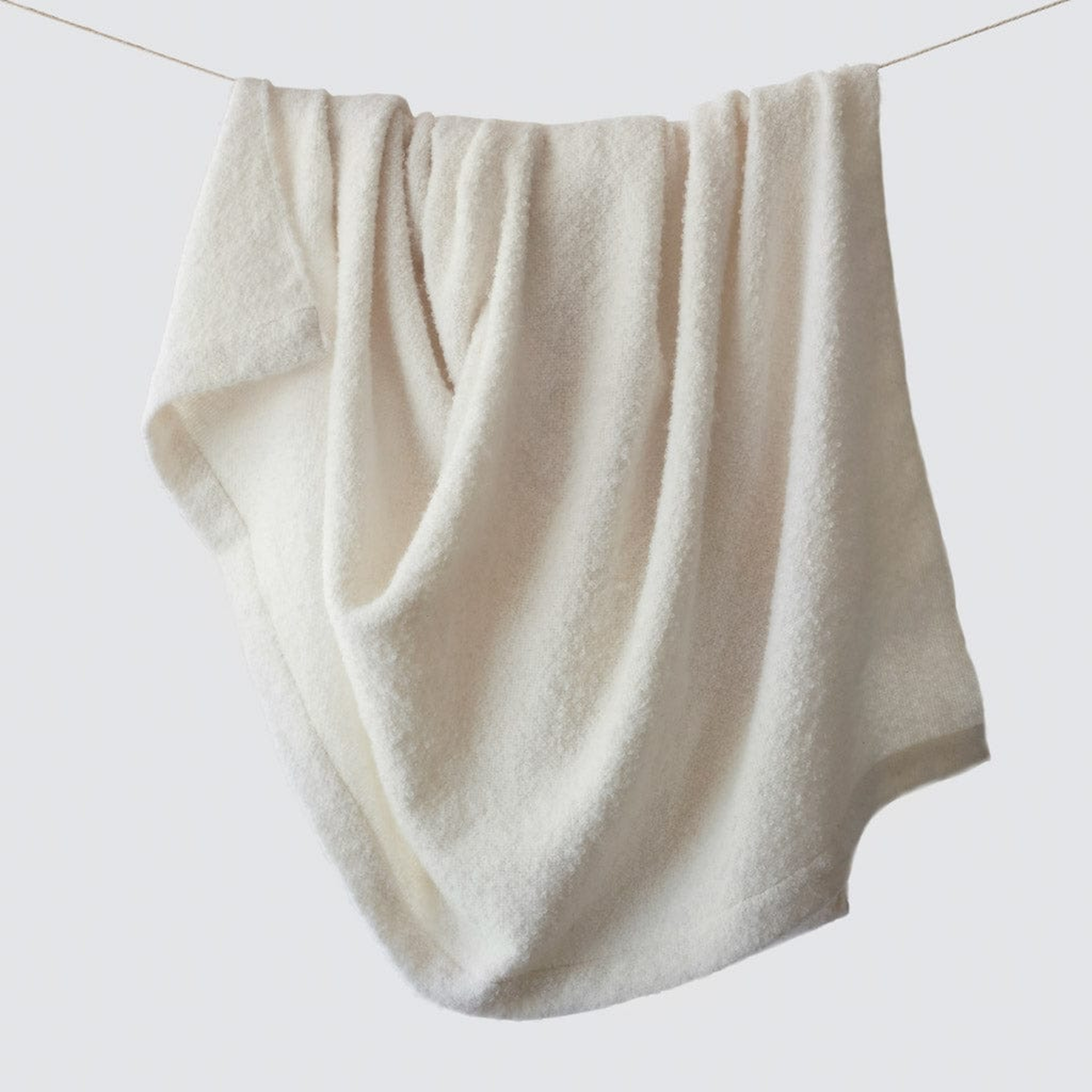 The Citizenry Catalina Boucle Bed Blanket | Ivory - The Citizenry