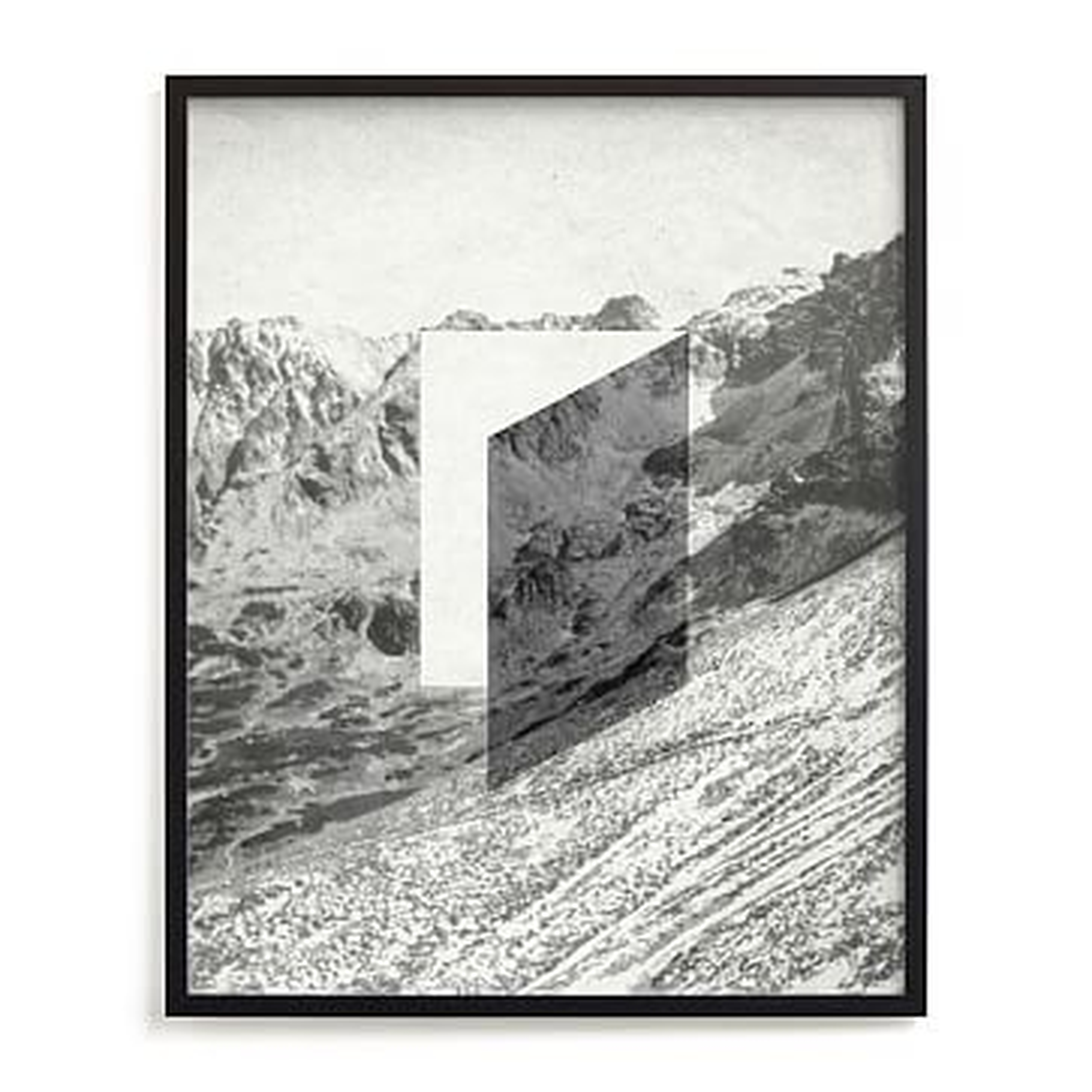 Minted Mountain View, 24X30, Full Bleed Framed Print, Black Wood Frame - West Elm