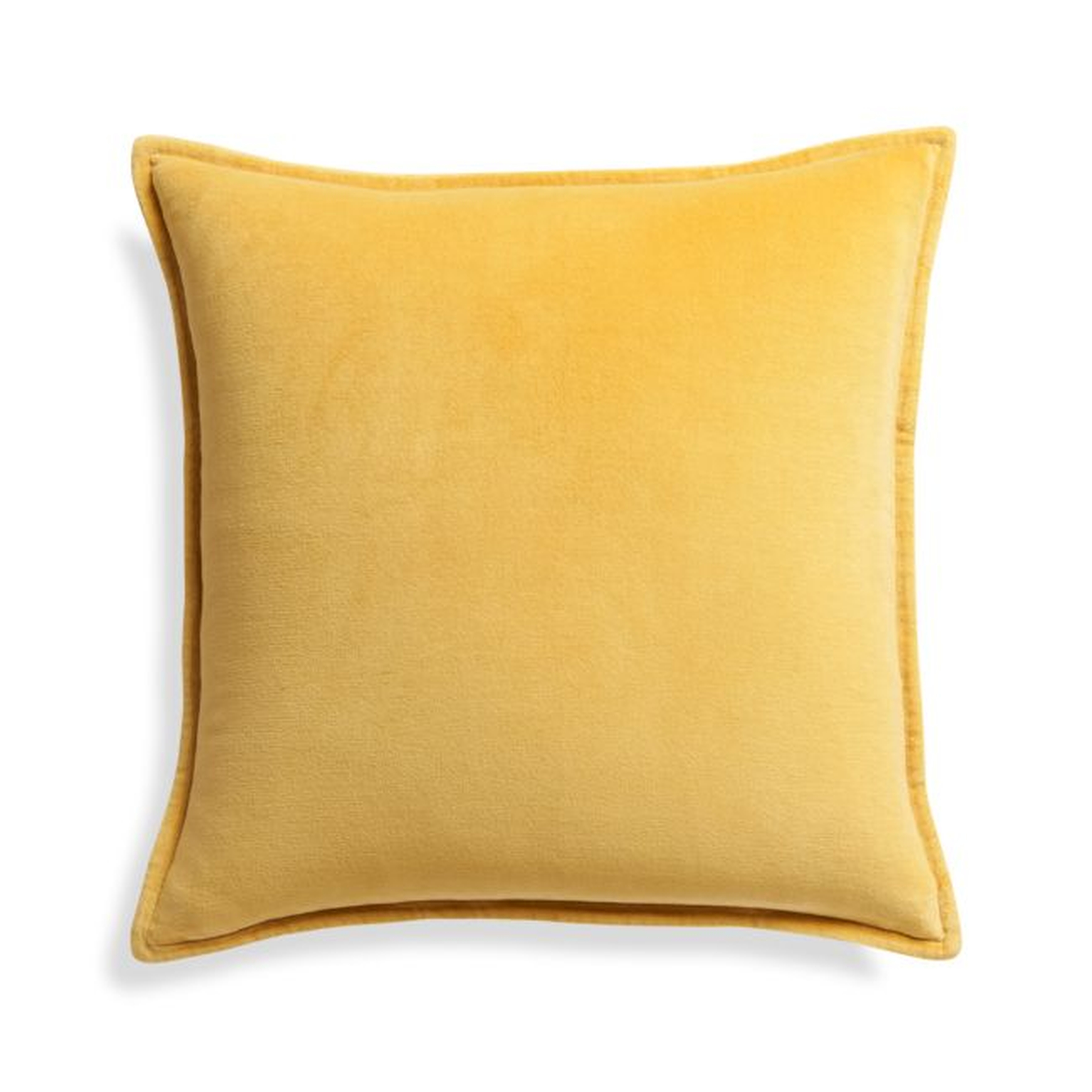 Brenner Spicy Mustard 20" Pillow Cover - Crate and Barrel
