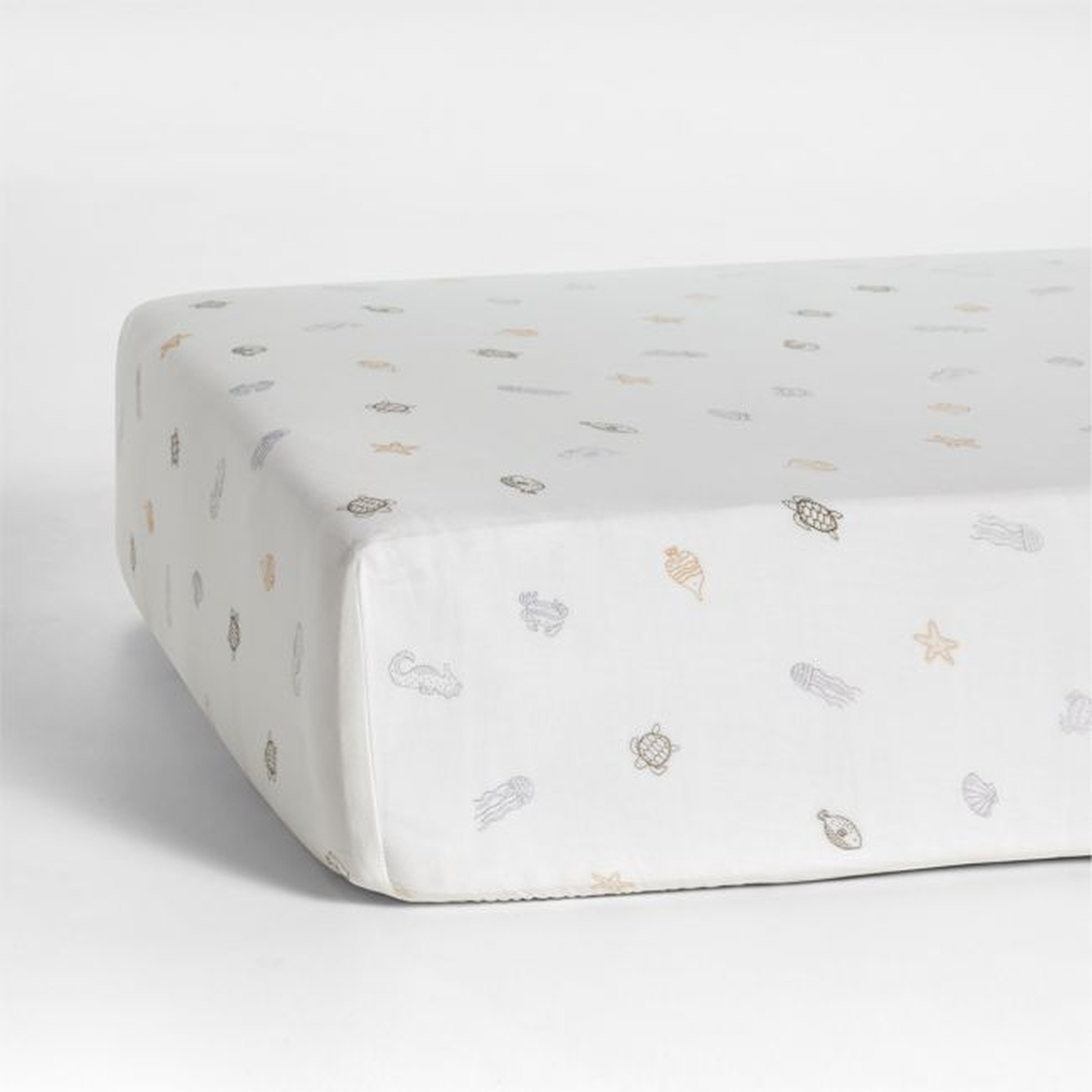 Supersoft Sea Dreams Organic Cotton Baby Crib Fitted Sheet - Crate & Kids