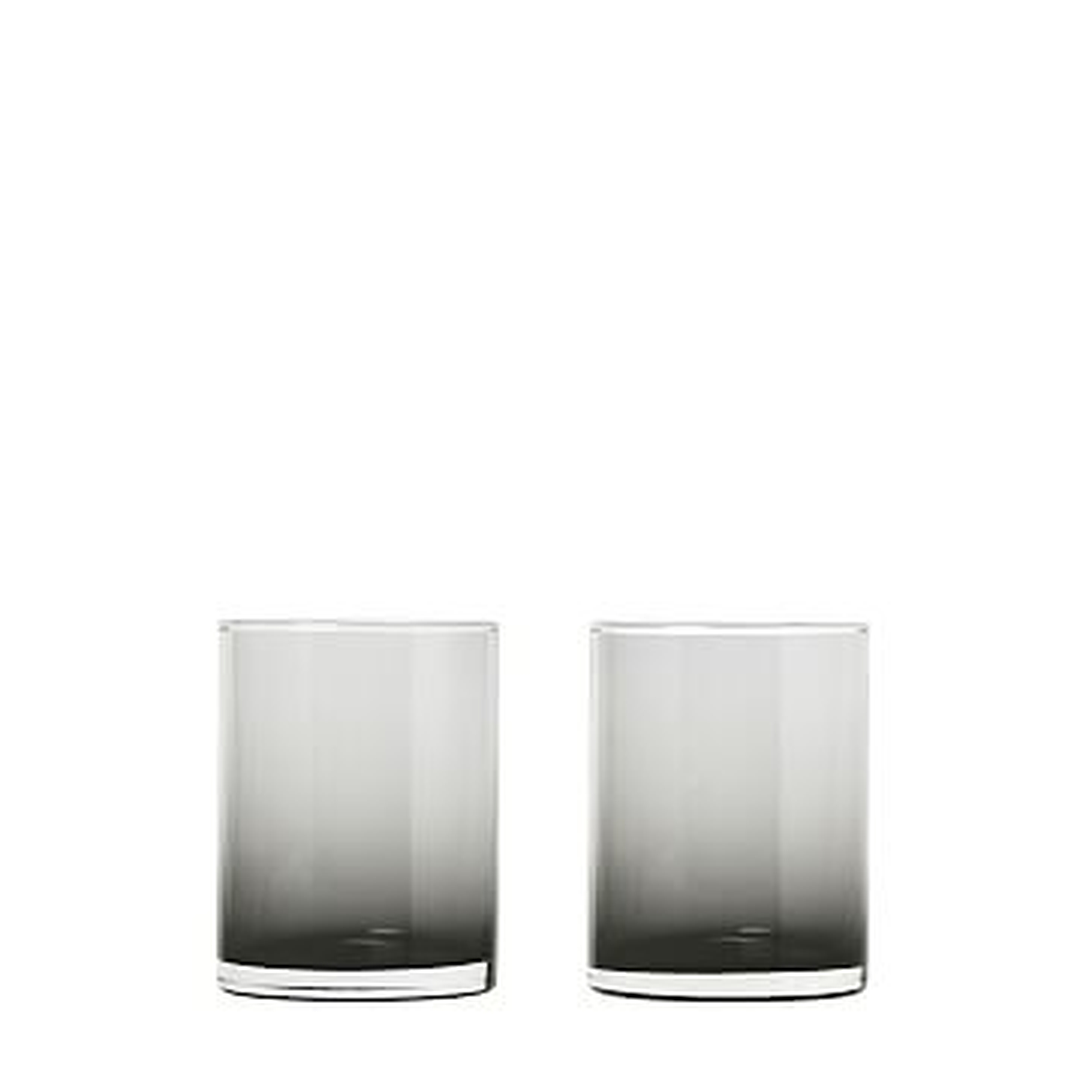 Mera Glassware, Tall, Smoke, Set of 2 - West Elm