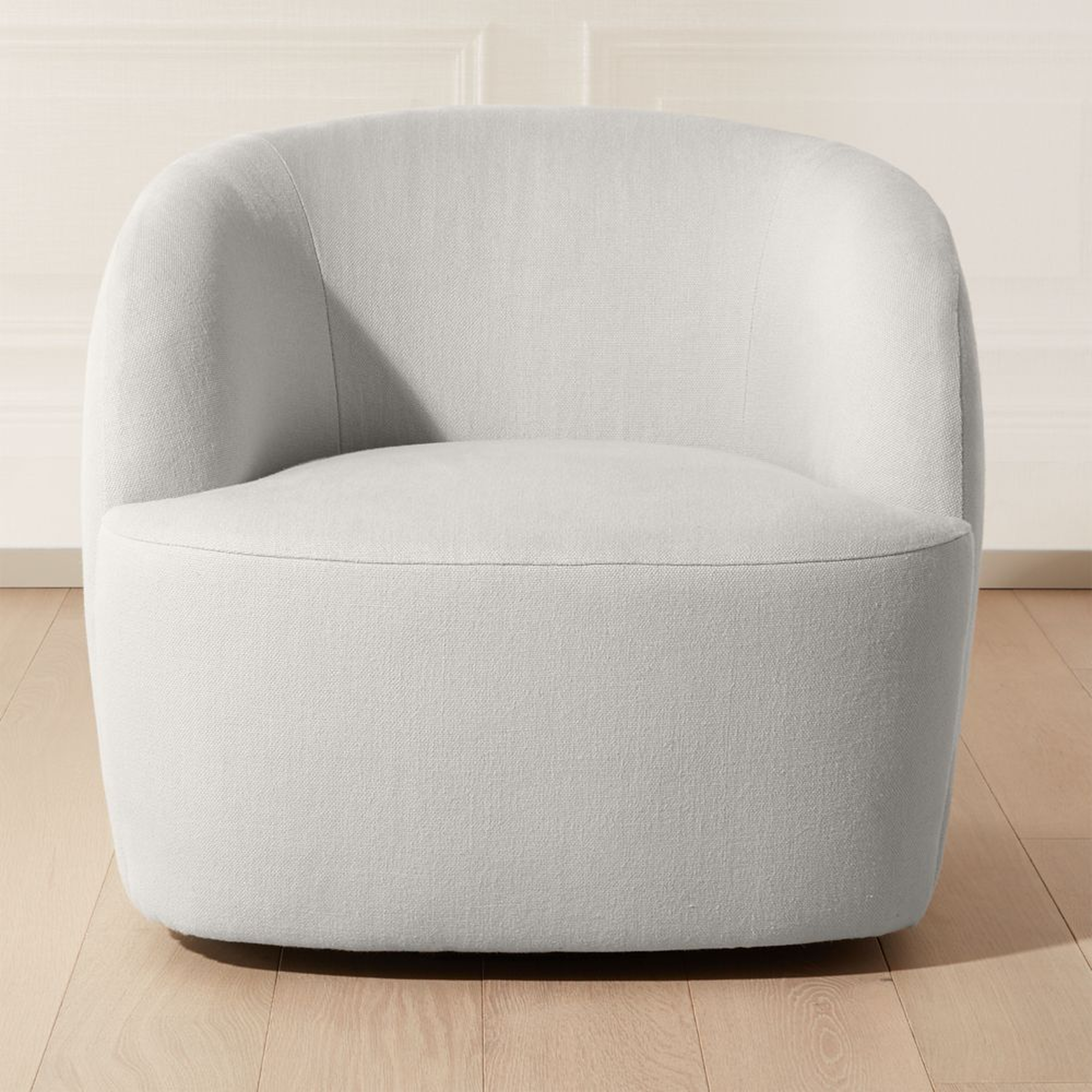 Gwyneth Grey Linen Chair - CB2