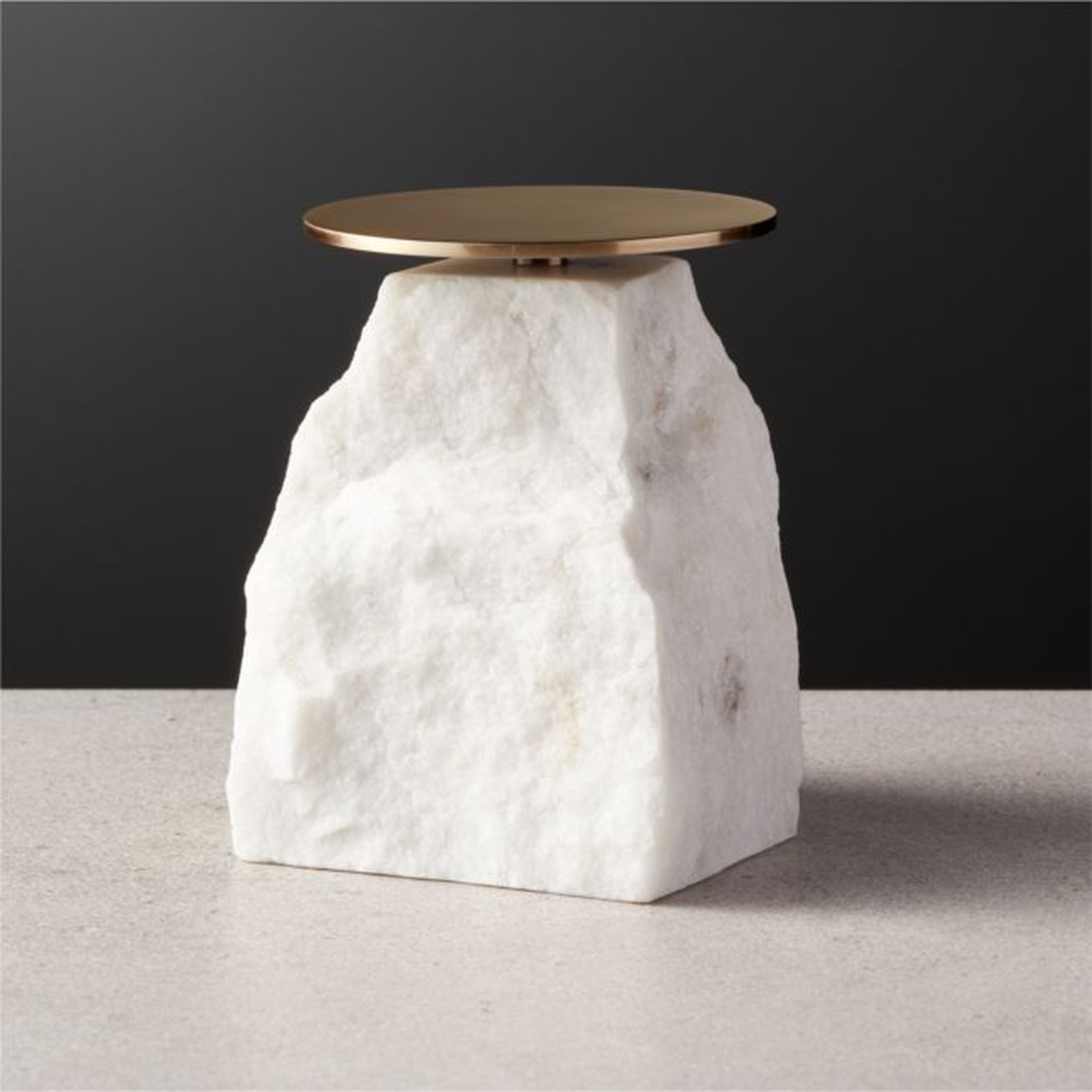 Matter Cut Pillar Candle Holder Small - CB2