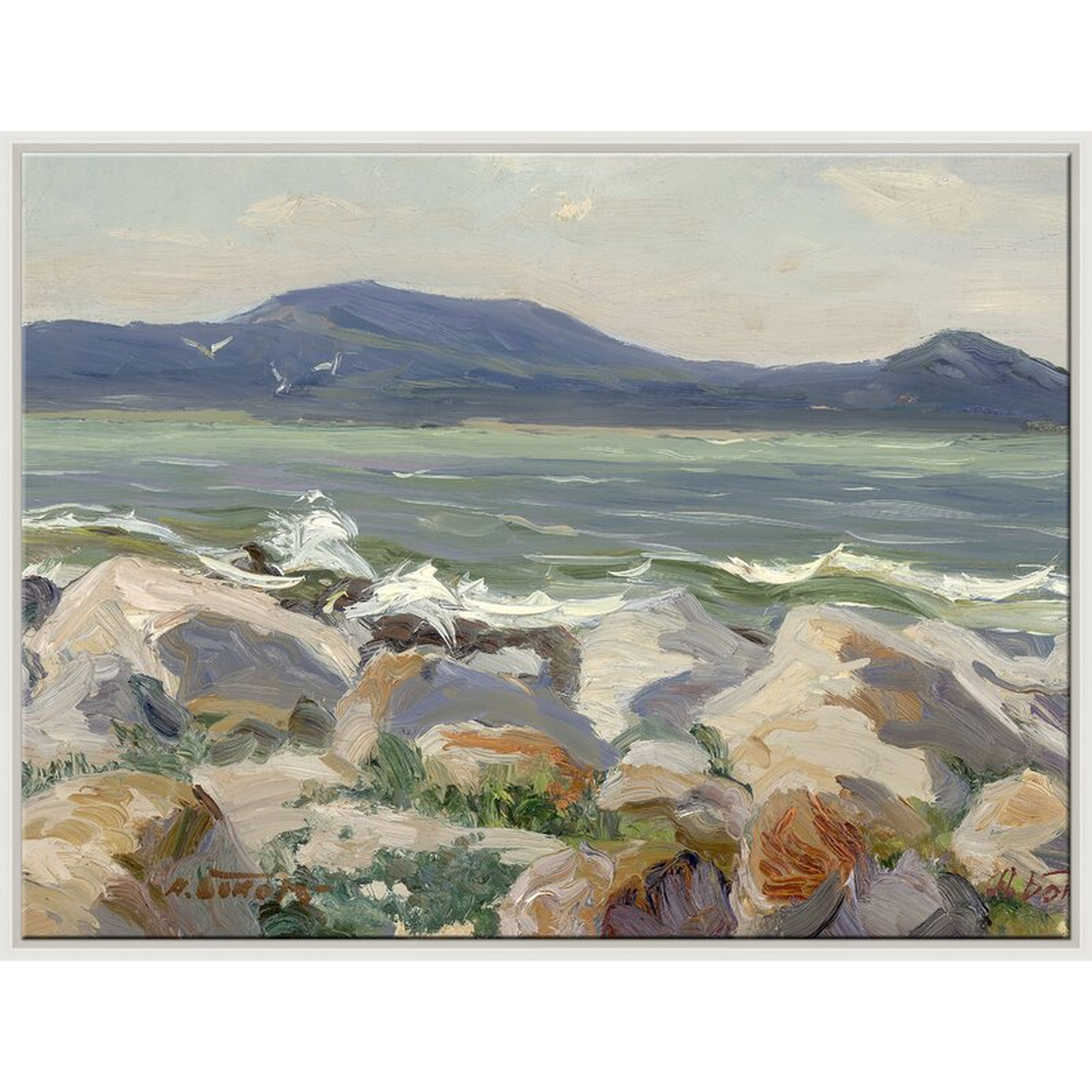 Soicher Marin Sea Landscape - Picture Frame Painting on Canvas - Perigold