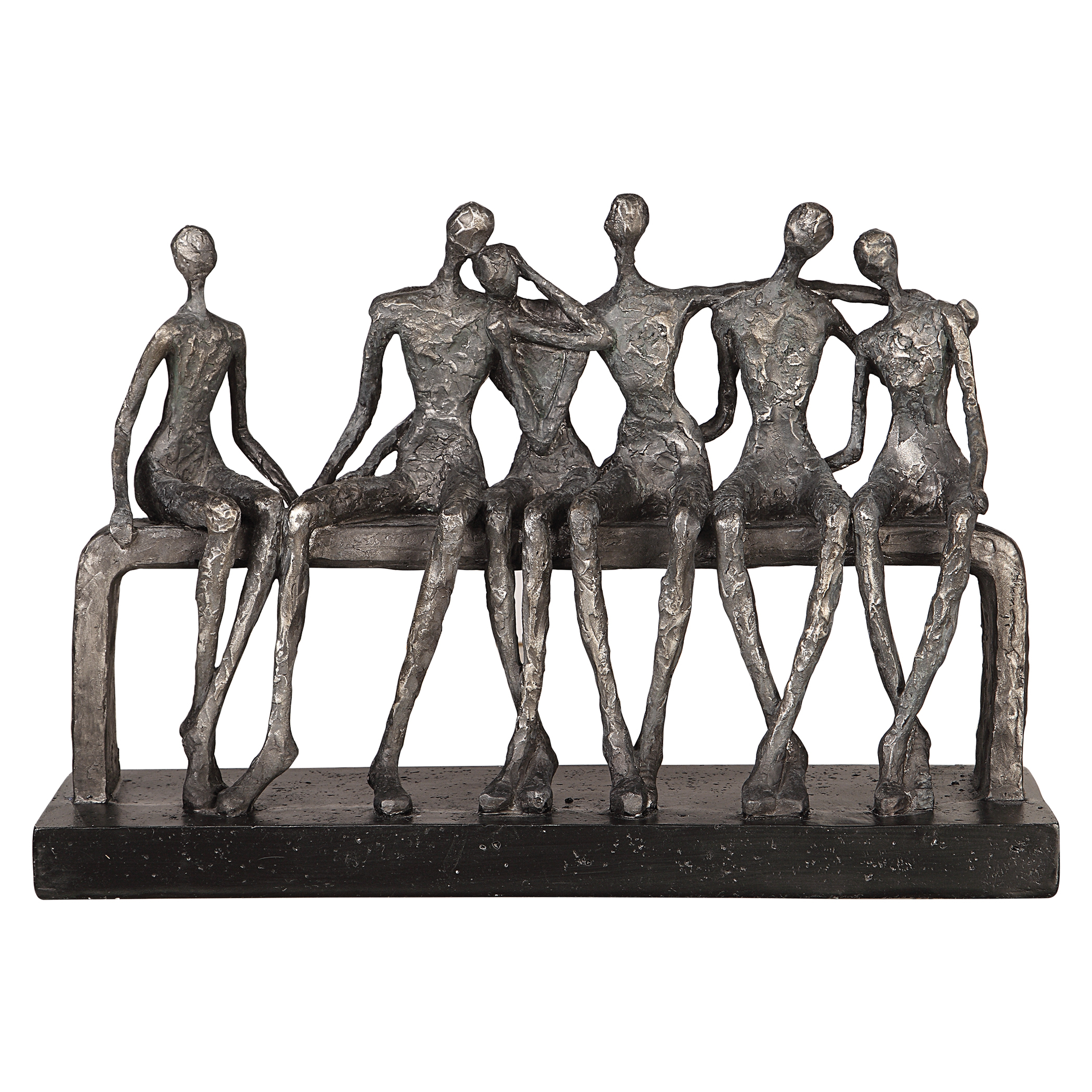 Camaraderie Aged Silver Figurine - Uttermost