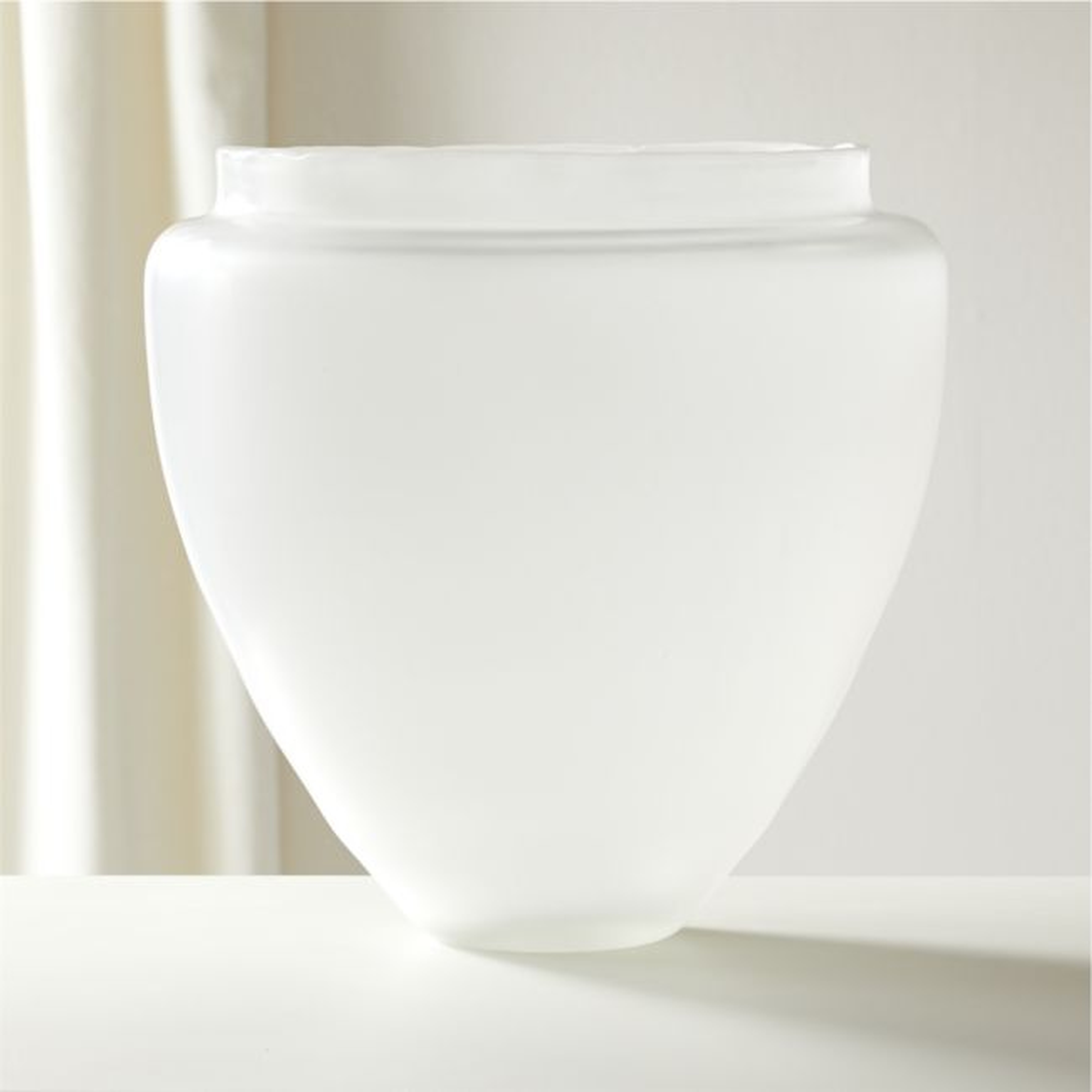 Allure Frosted Glass Vase - CB2