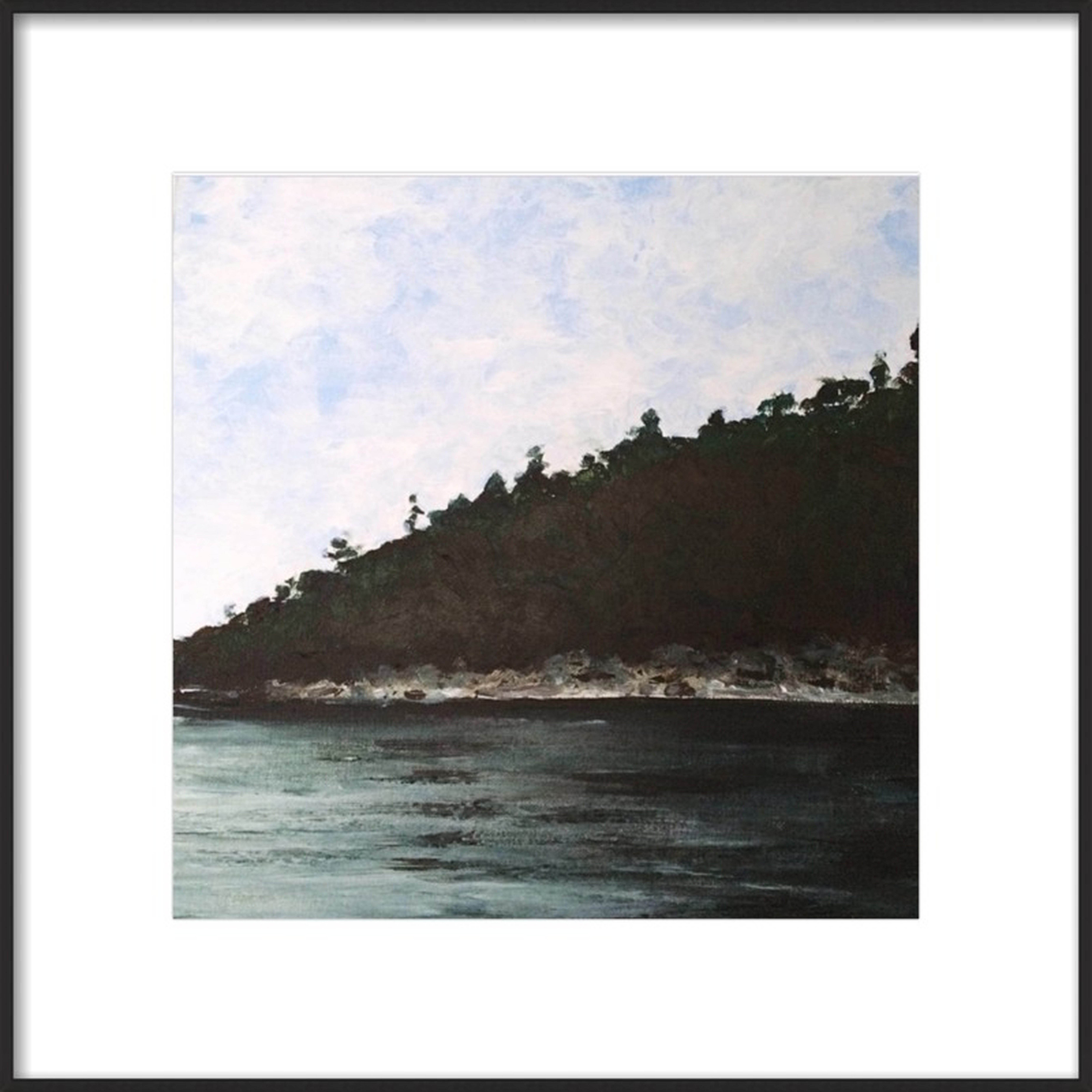 Maine from a boat by Leslie Westphal for Artfully Walls - Artfully Walls