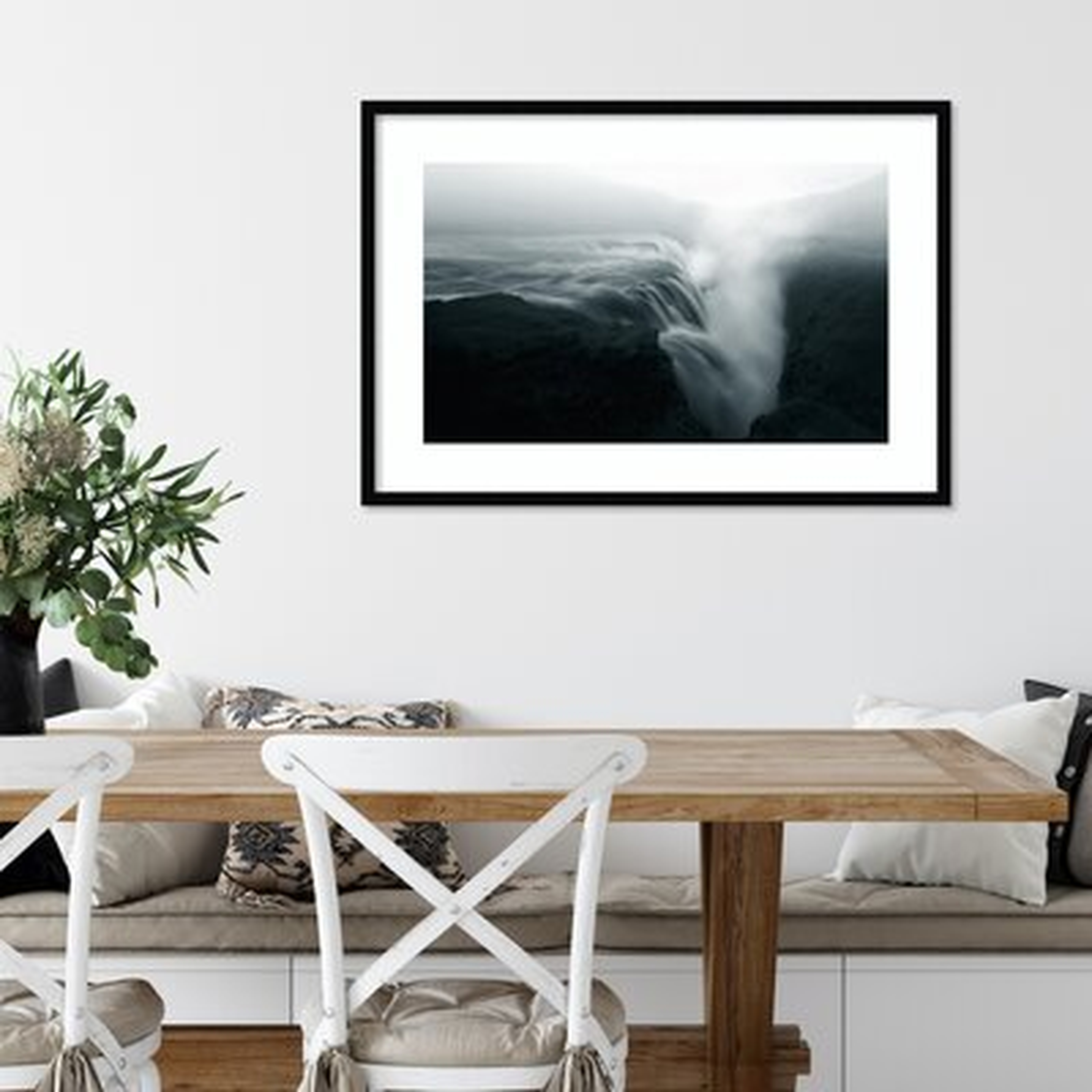 Waterfall Beauty in Nature by Larry Deng - Picture Frame Photograph Print on Paper - AllModern