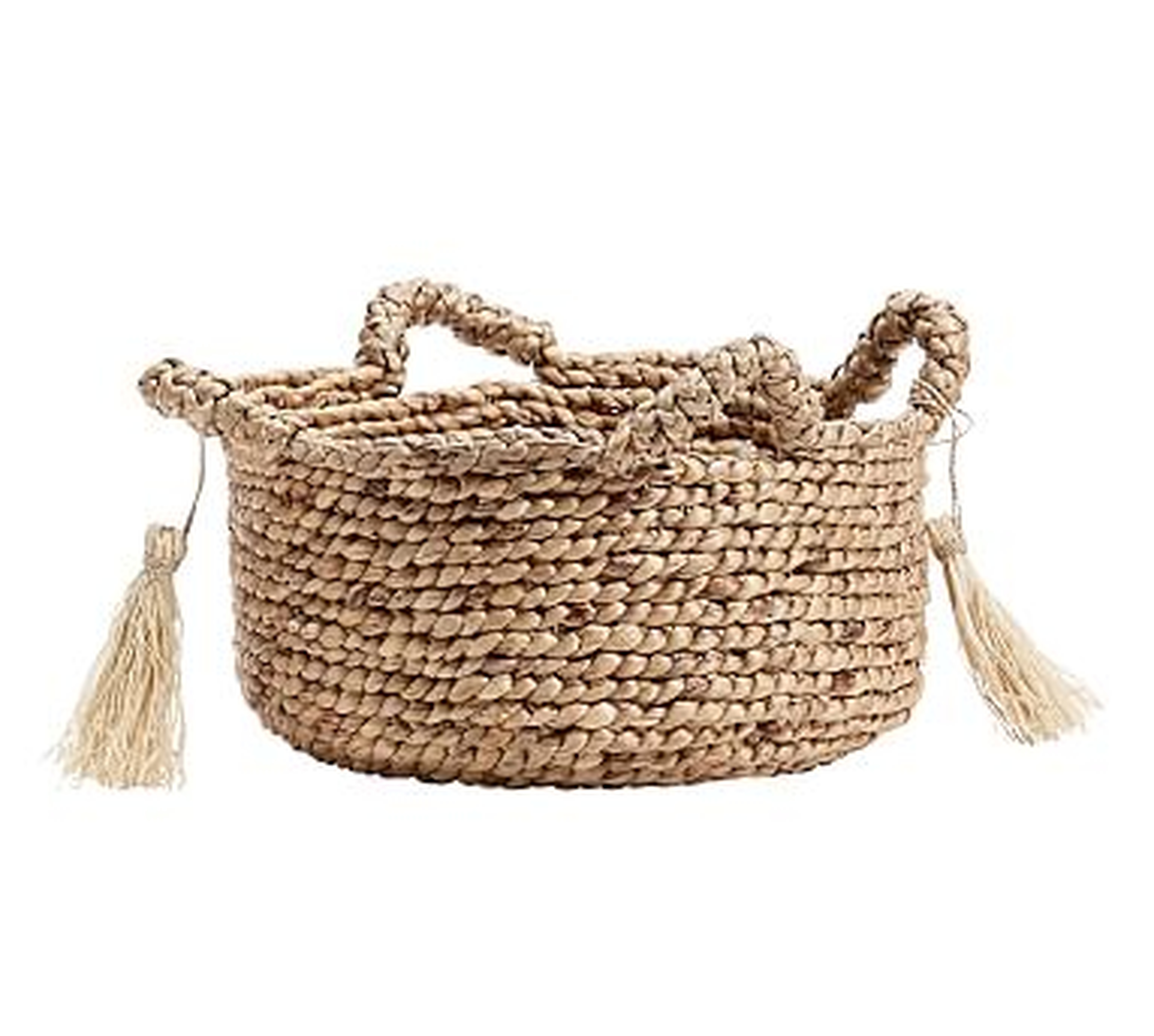 Palma Round Handled Seagrass Basket, Medium - Pottery Barn
