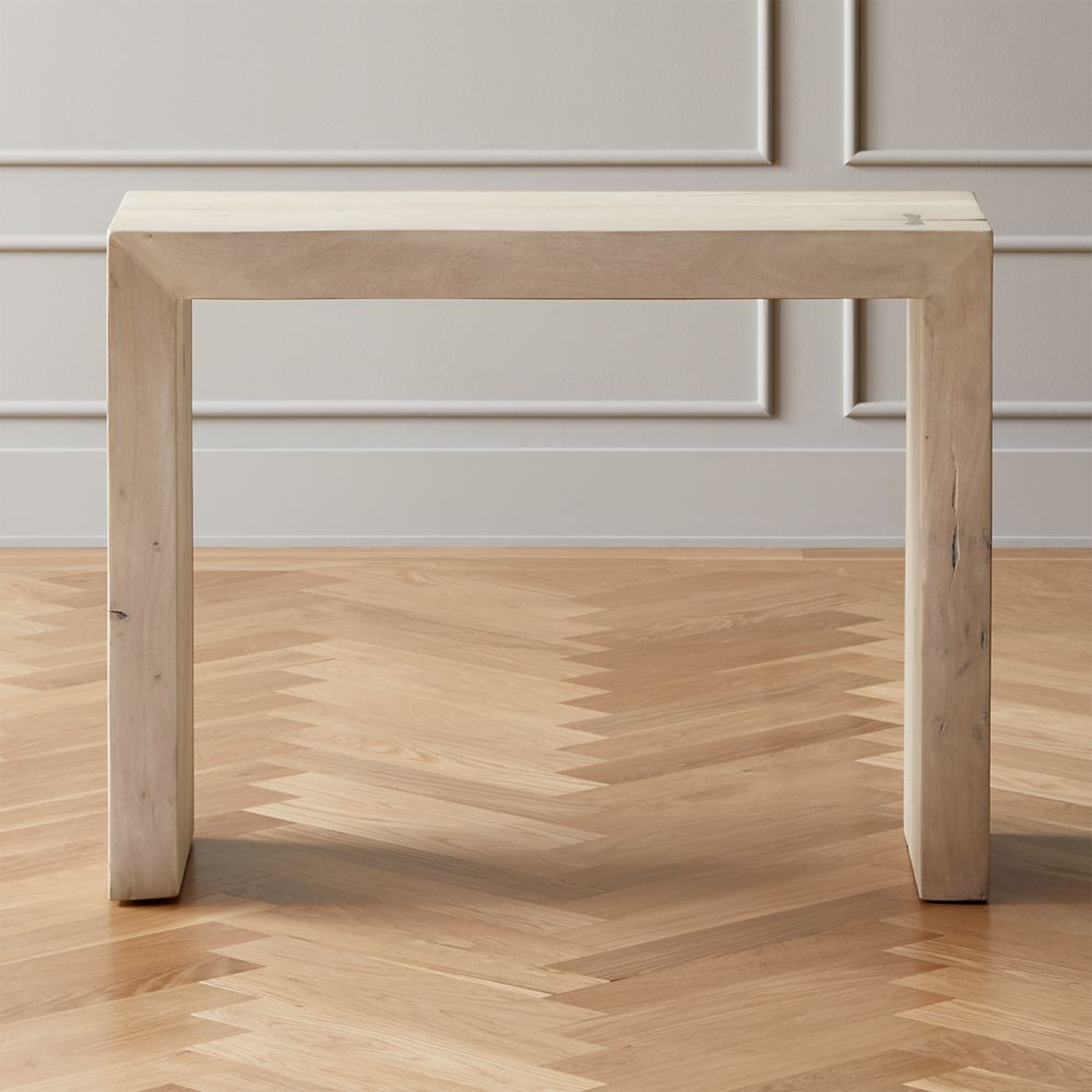 Blanche Bleached Acacia Console Table - CB2