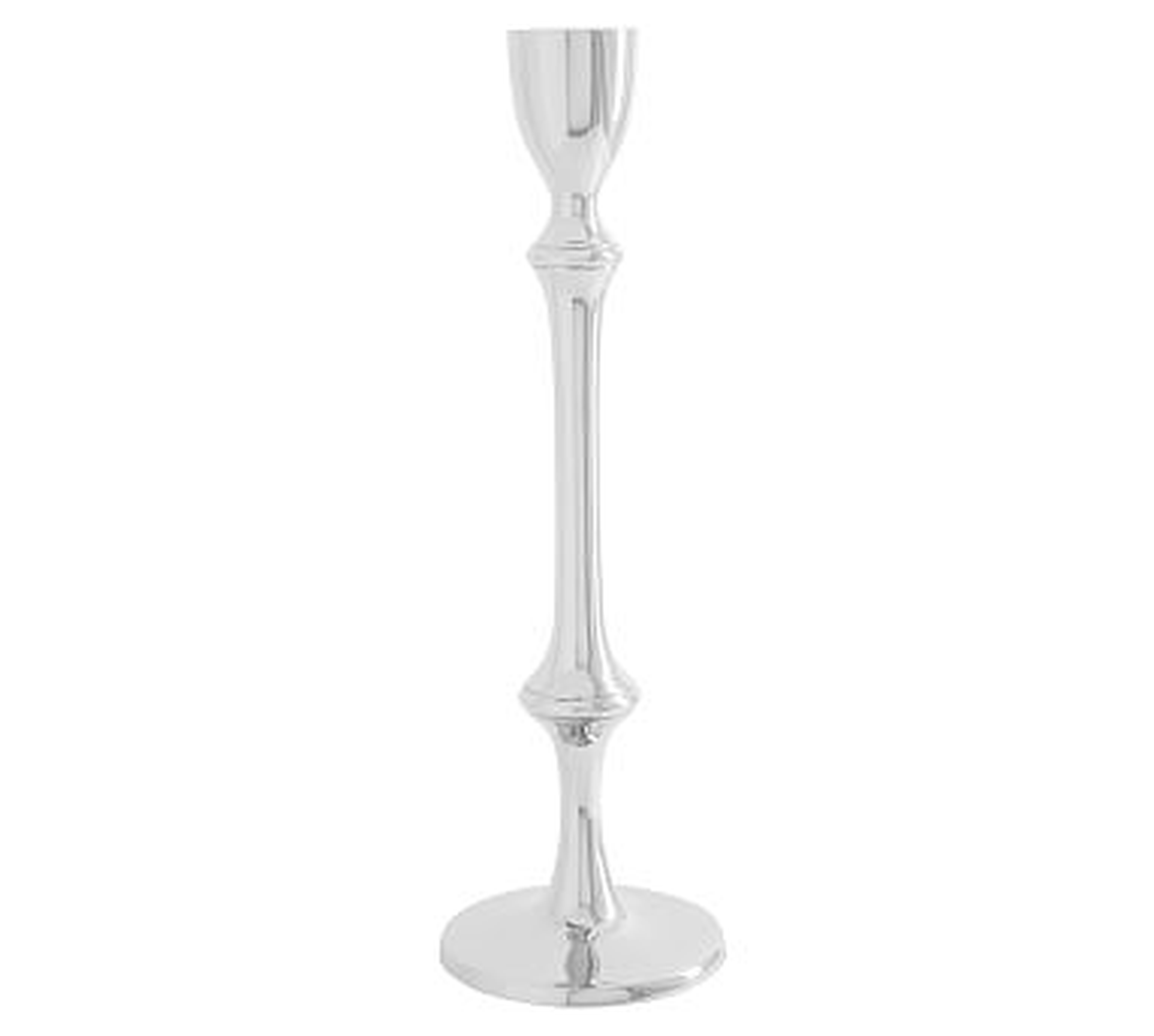 Harrison Silver Candlestick, Large Taper - Pottery Barn