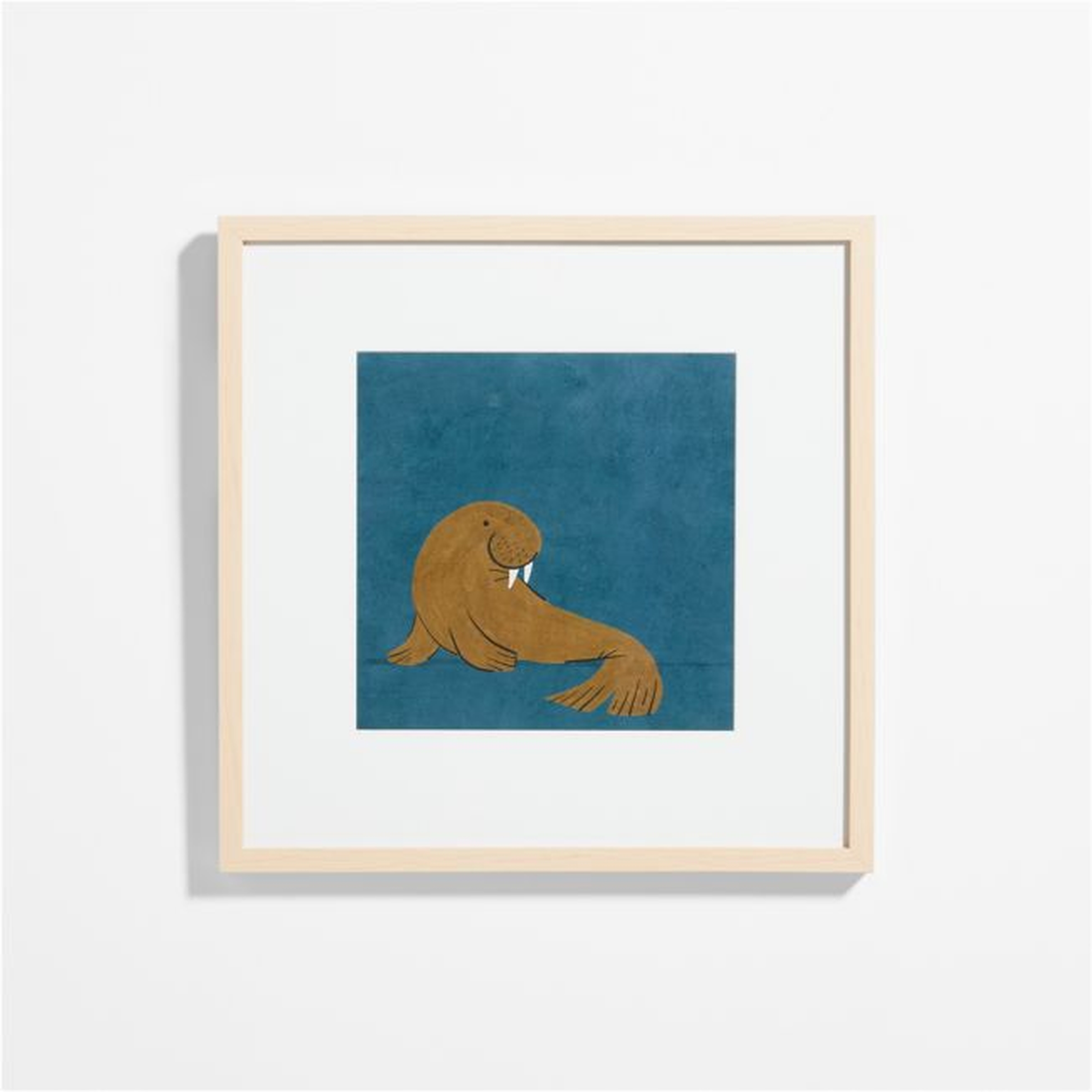 Walrus Framed Wall Art Print - Crate & Kids