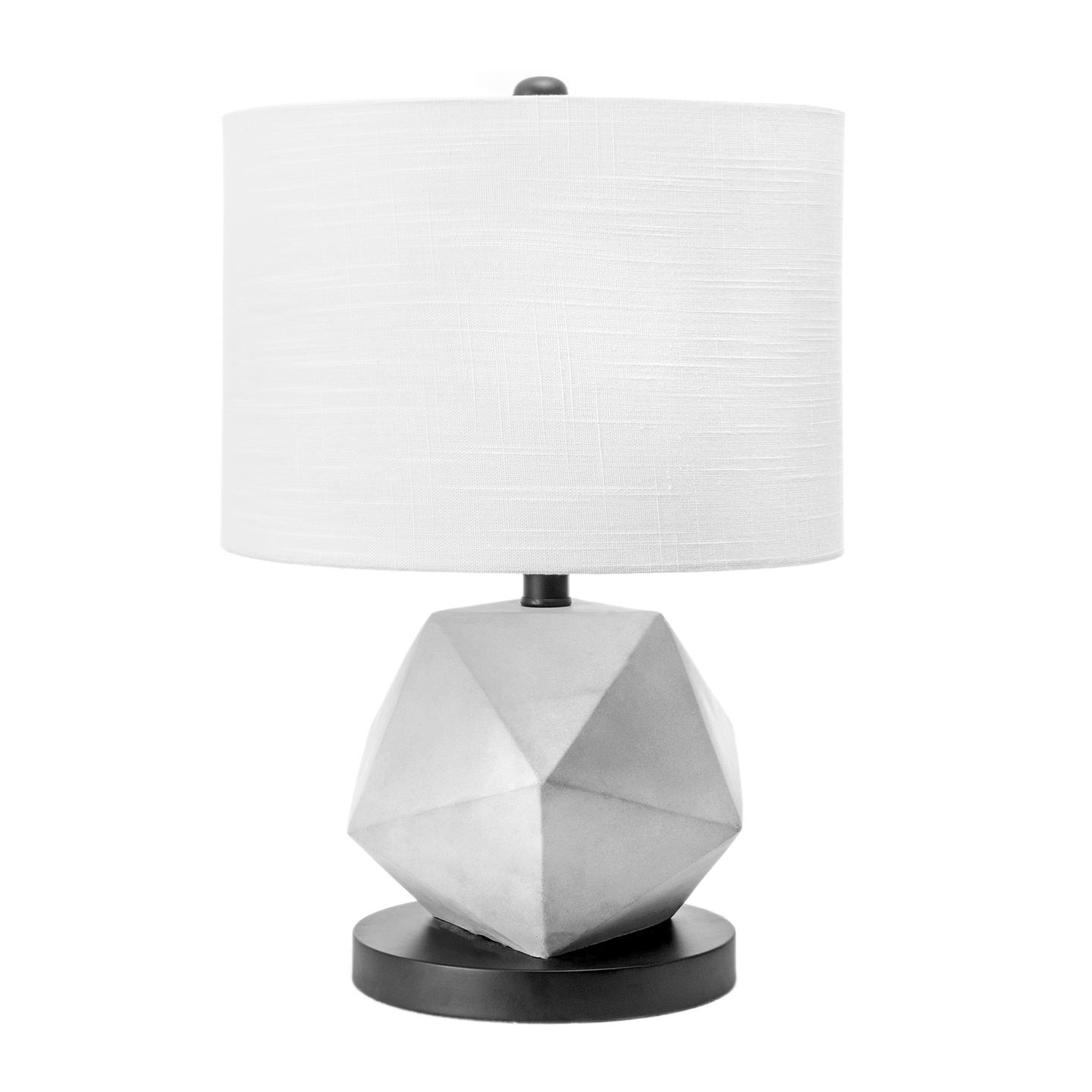 Clairton 20" Cement Table Lamp - Loom 23