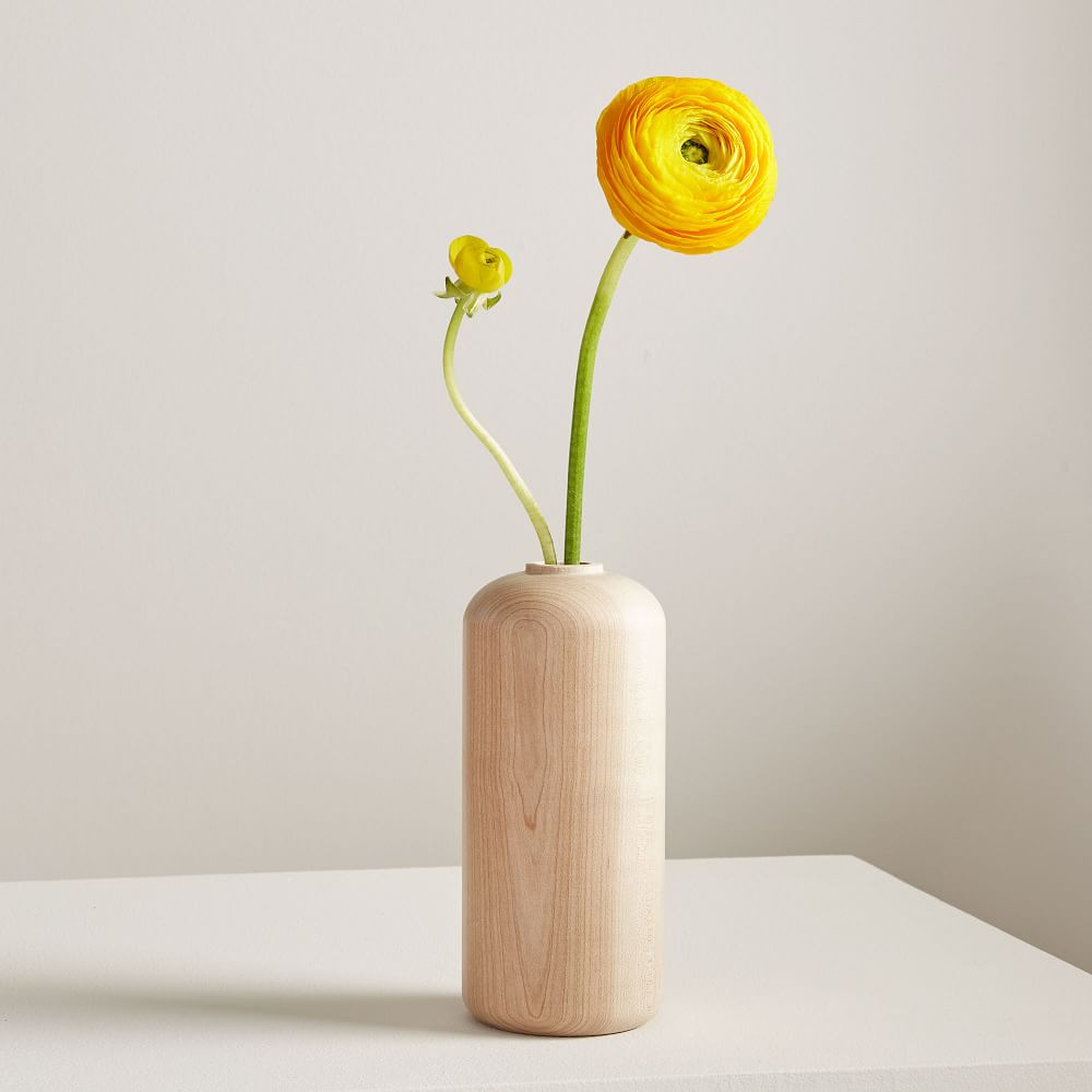 Melanie Abrantes Hardwood Vase, Tall, Maple - West Elm