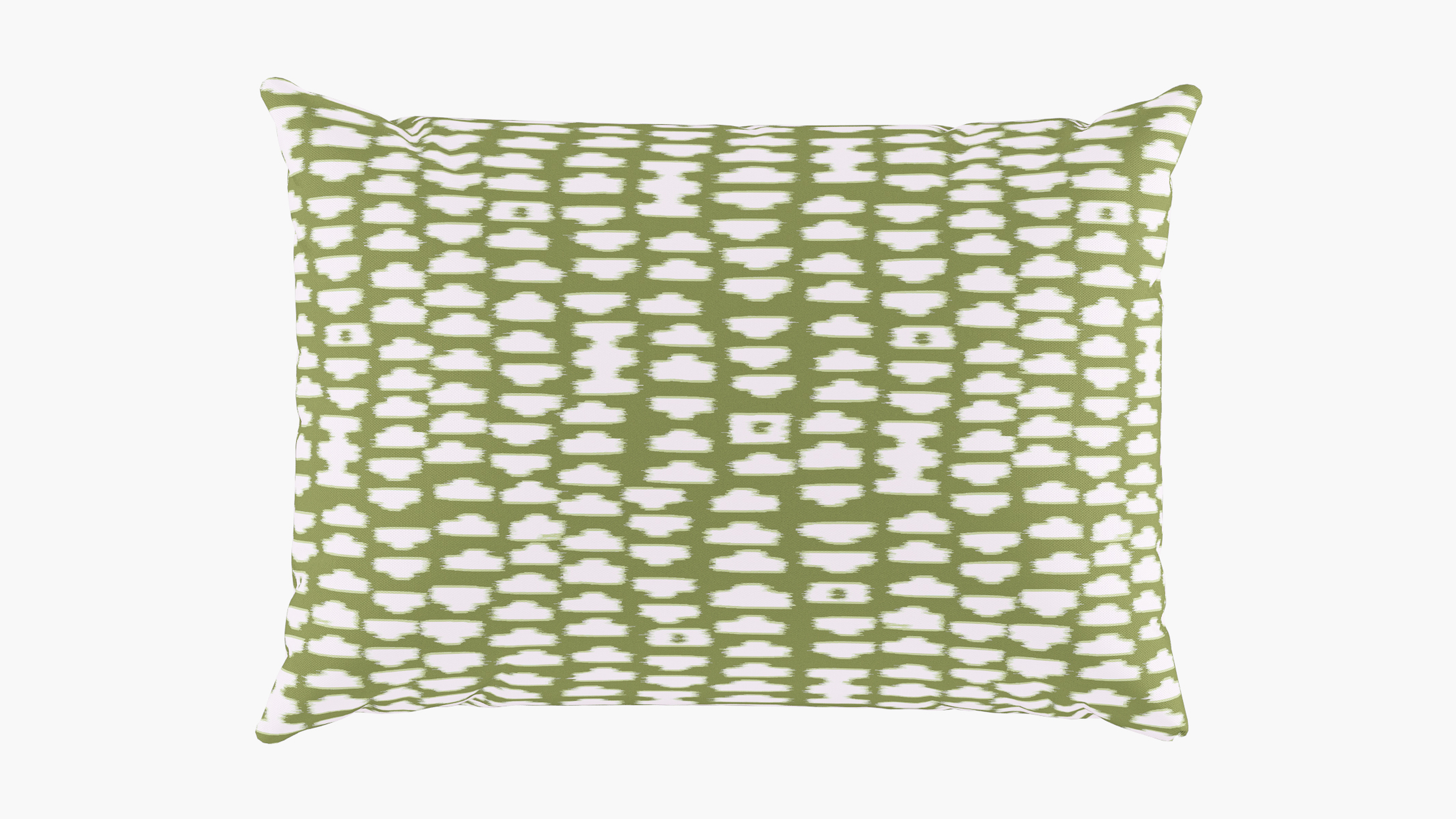 Outdoor 14" x 20" Lumbar Pillow, Olive Odalisque, 14" x 20" - The Inside