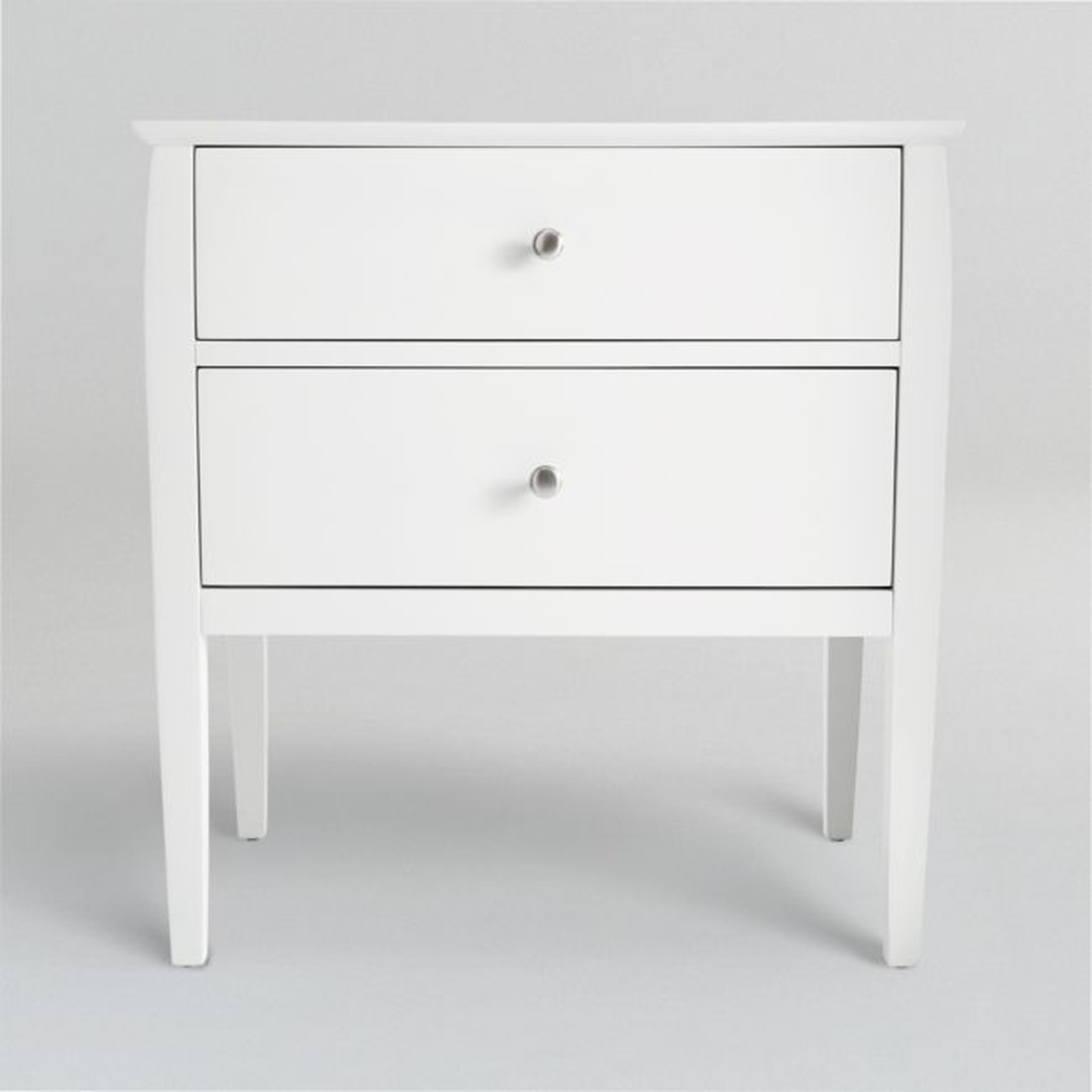 Mason 26" White Nightstand - Crate and Barrel