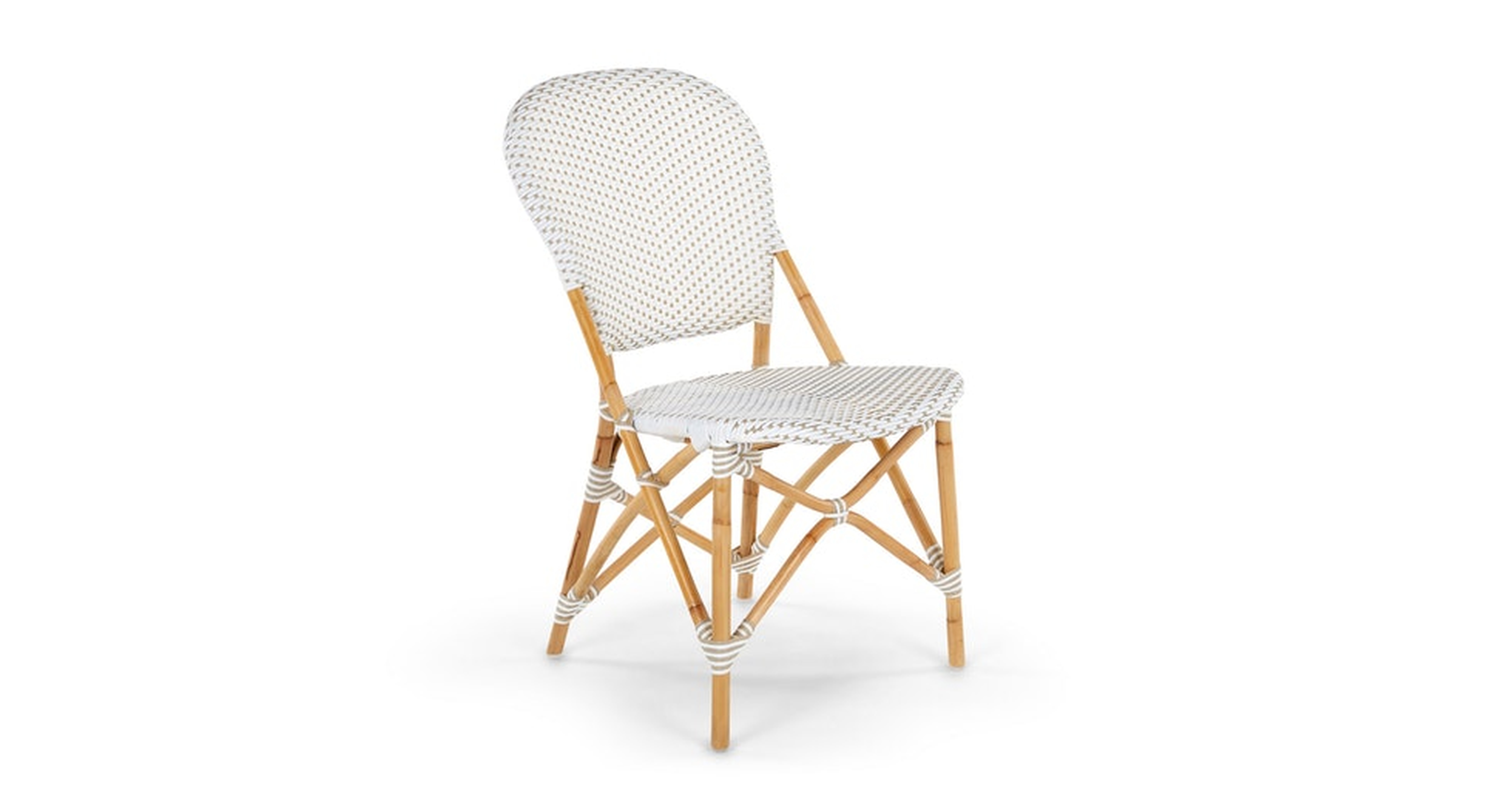 Toulouse Taupe / White Dining Chair - Article