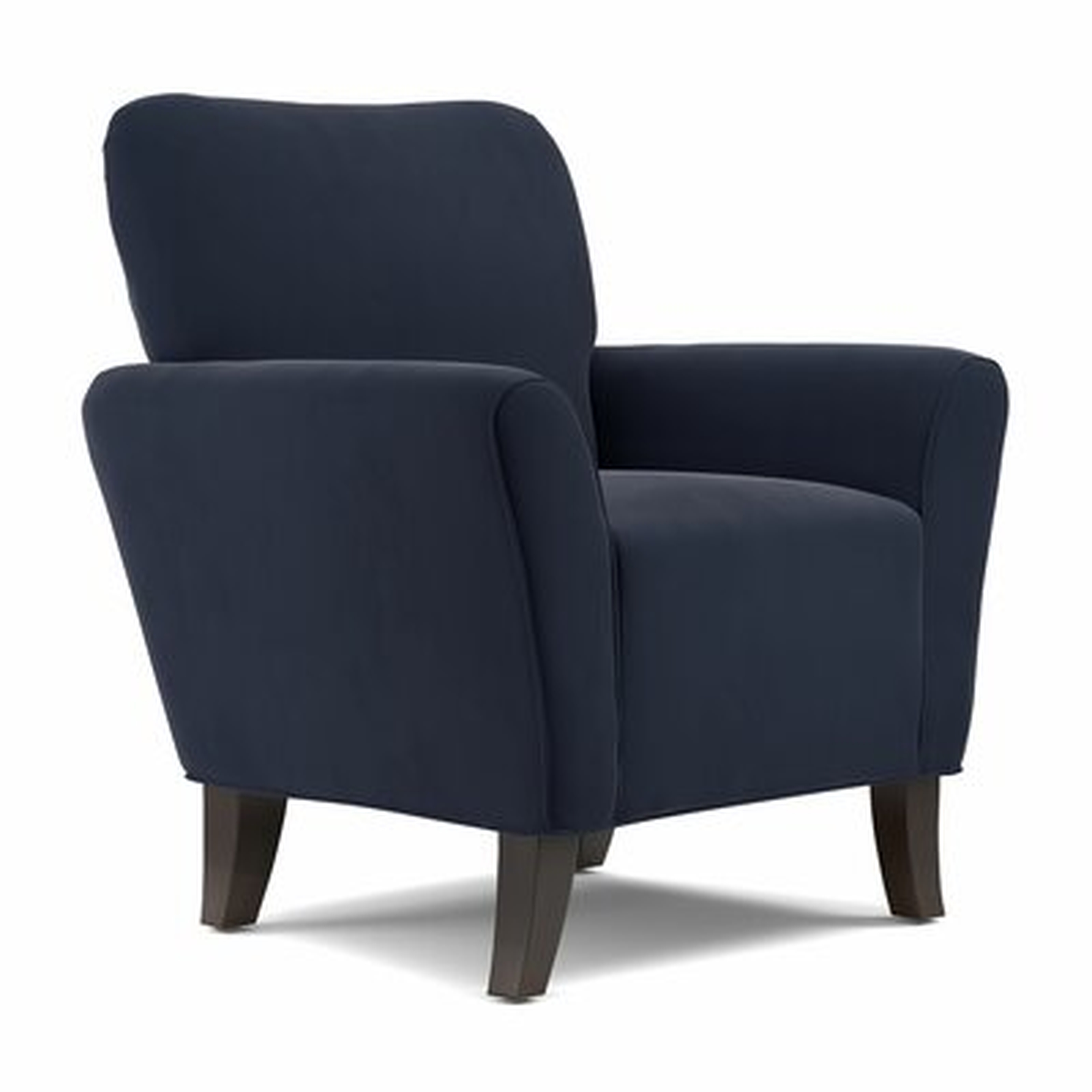 Berriman 32.25'' Wide Armchair, Navy Blue Polyester - Wayfair