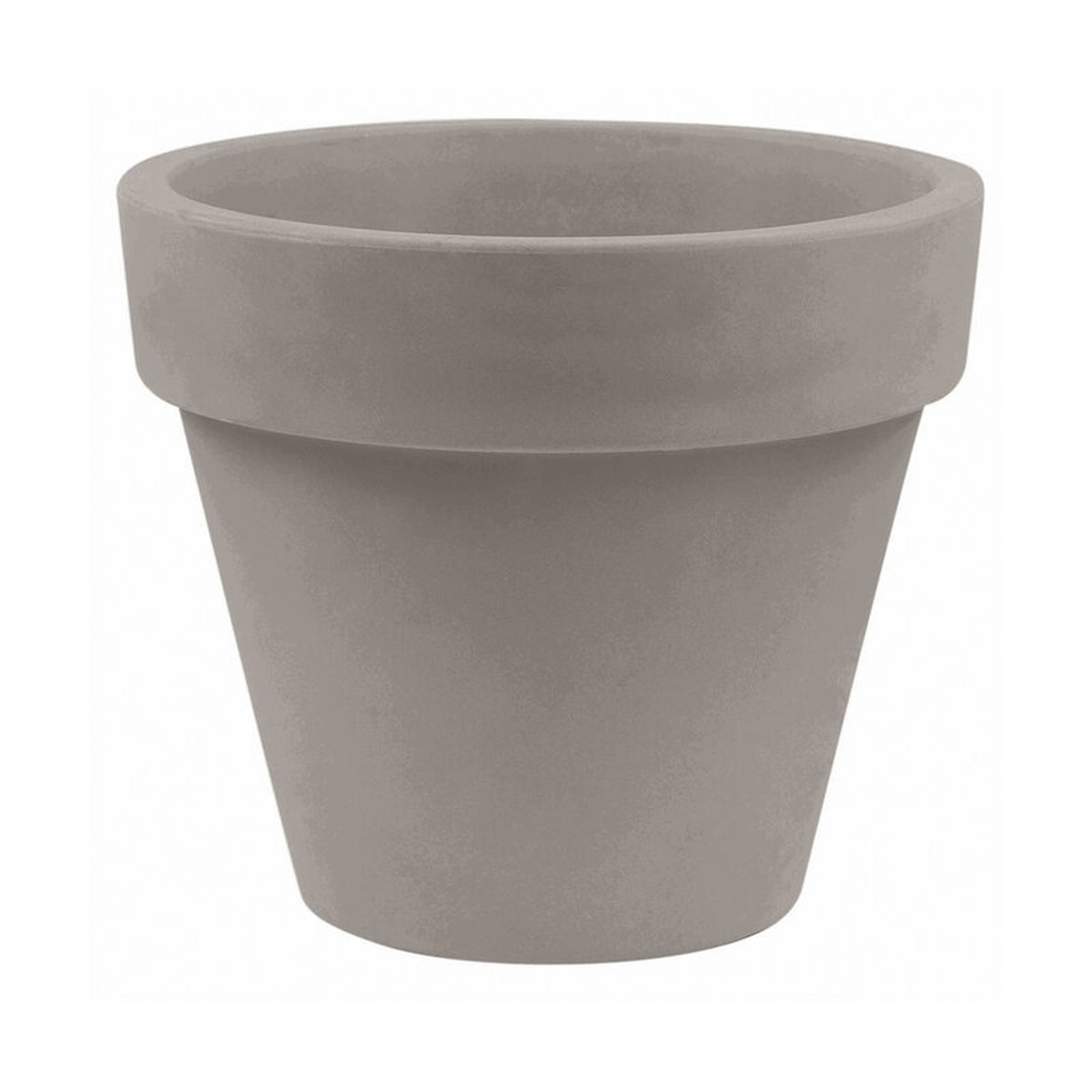 Vondom Maceta Resin Pot Planter Color: Taupe, Size: 10.25" H x 11.75" W x 11.75" D - Perigold