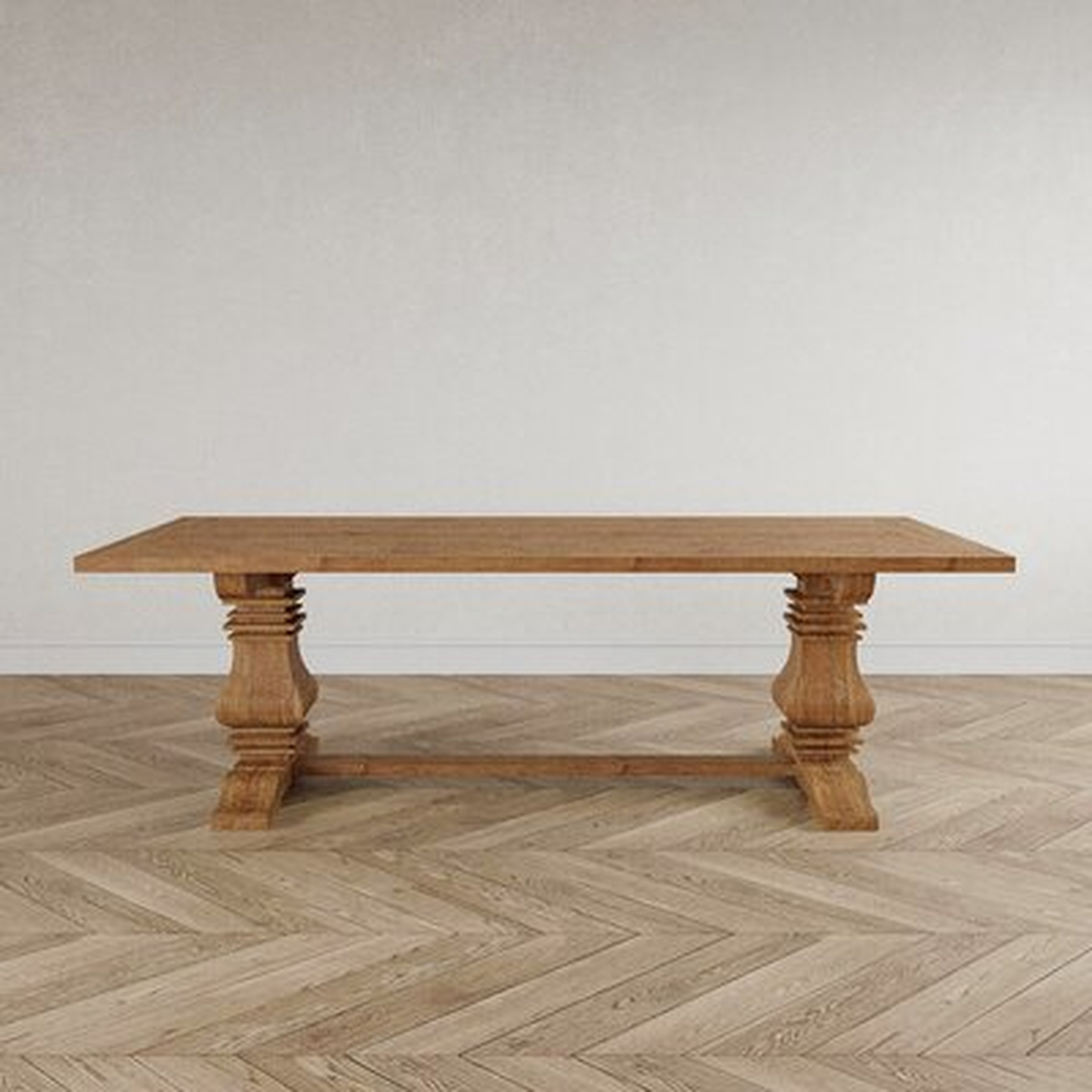 Satsuma 94.5" Fir Solid Wood Dining Table - Wayfair