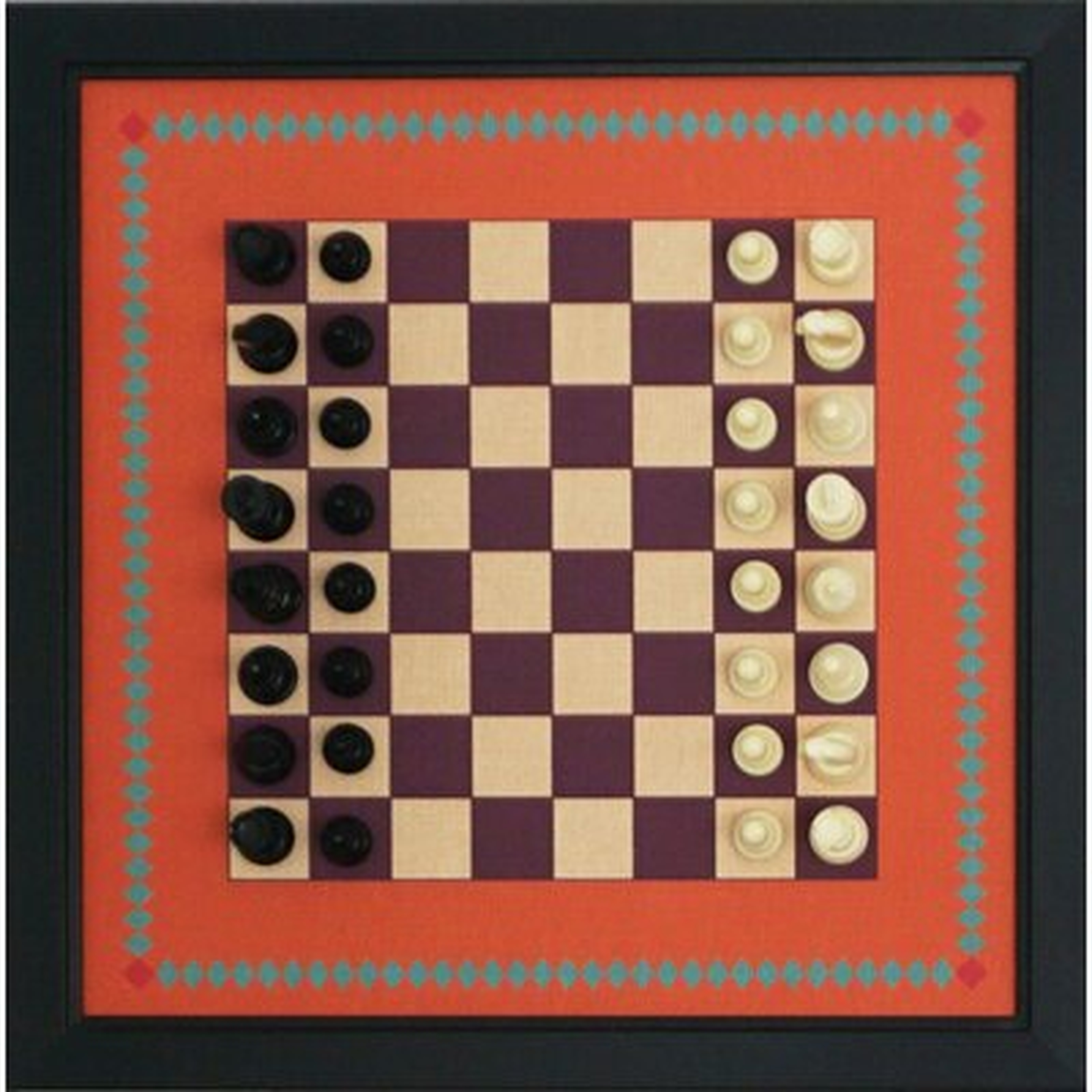 Magnetic Canvas Chess Game- Retro - Wayfair