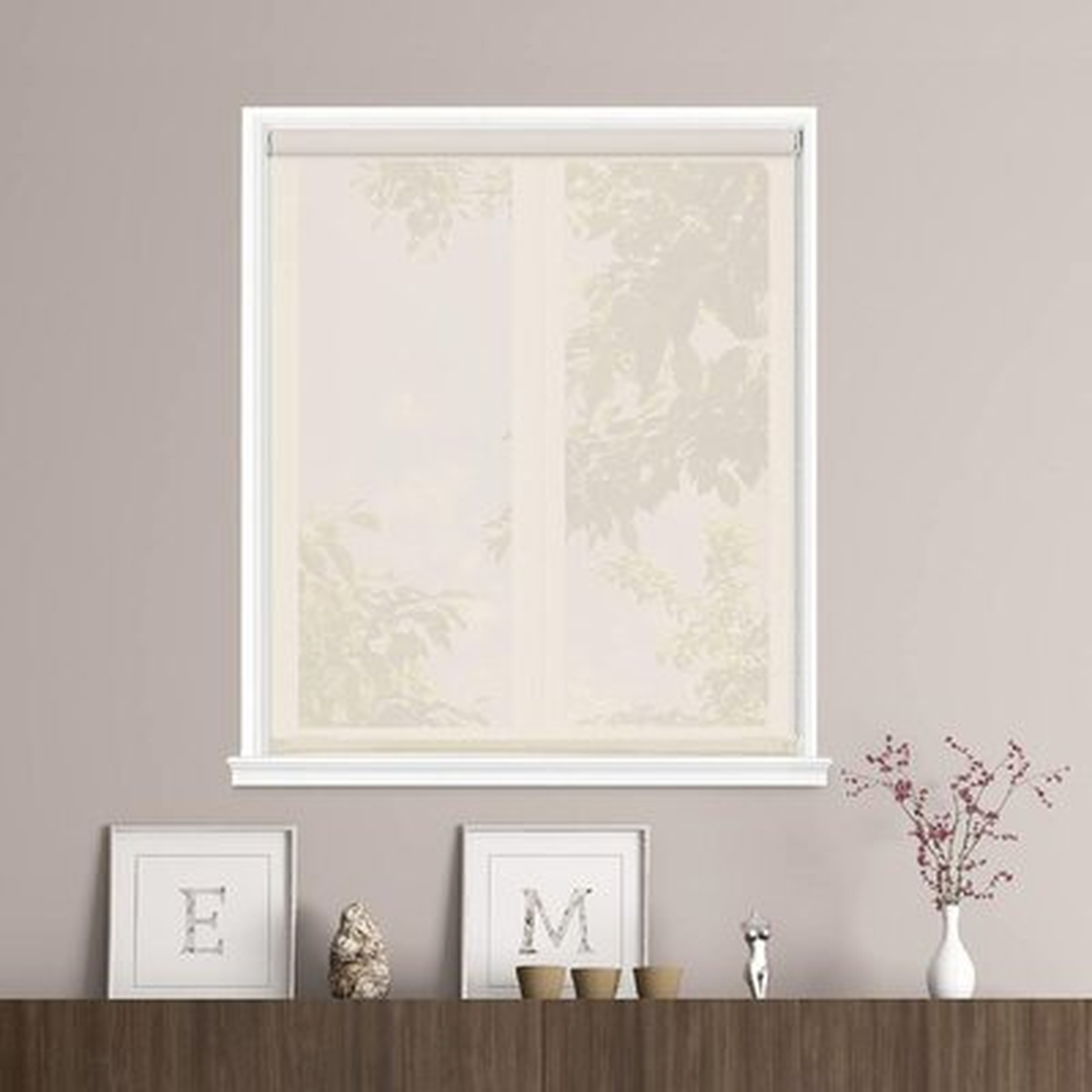 Window Shades Solar Screen Roller Shades Blinds Light Filtering UV Protection Durable Window Shades For Patio Door Living Room Office Windows Easy To Install - Wayfair
