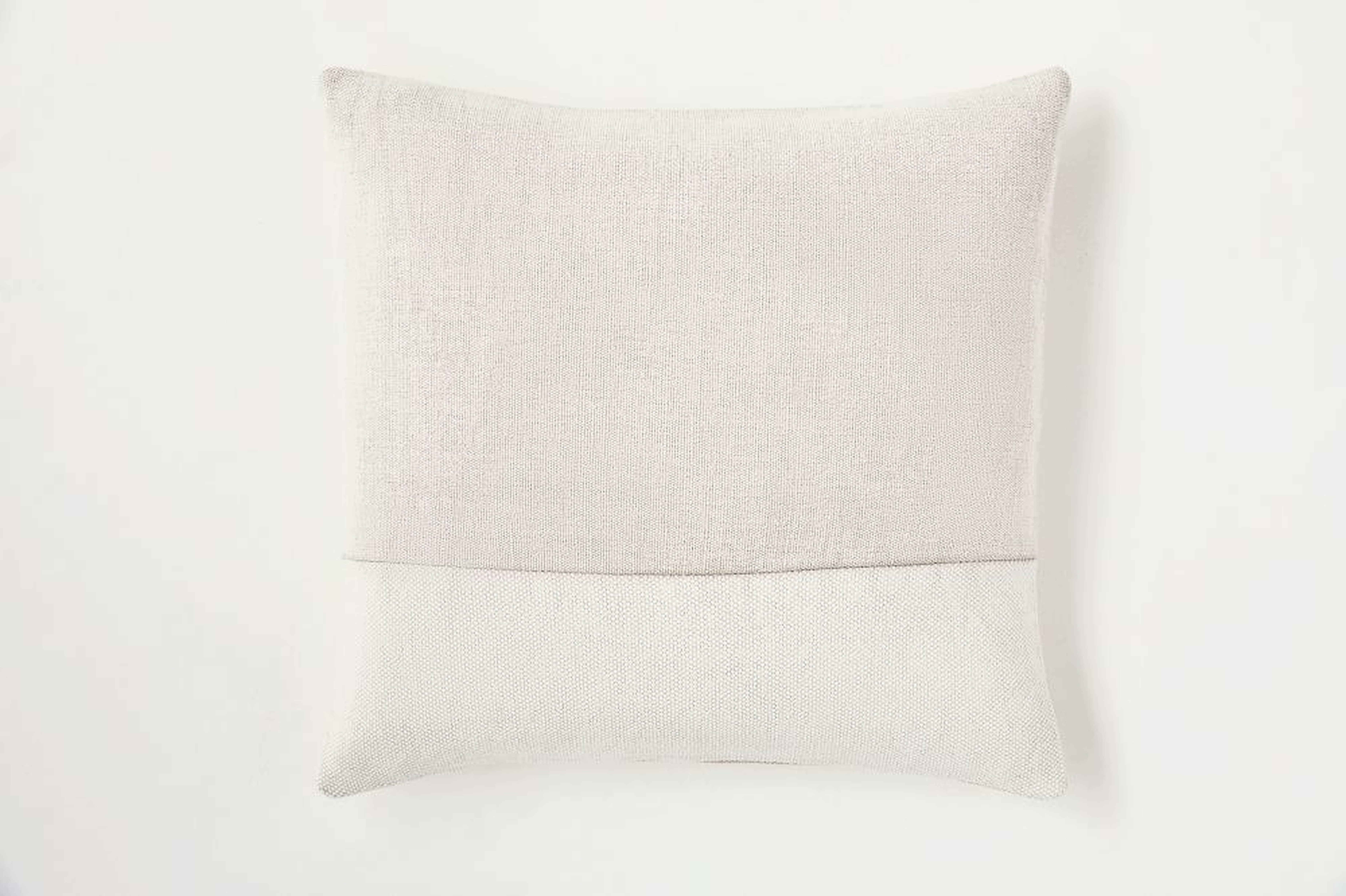 Cotton Canvas Pillow Cover, 24"x24", White - West Elm