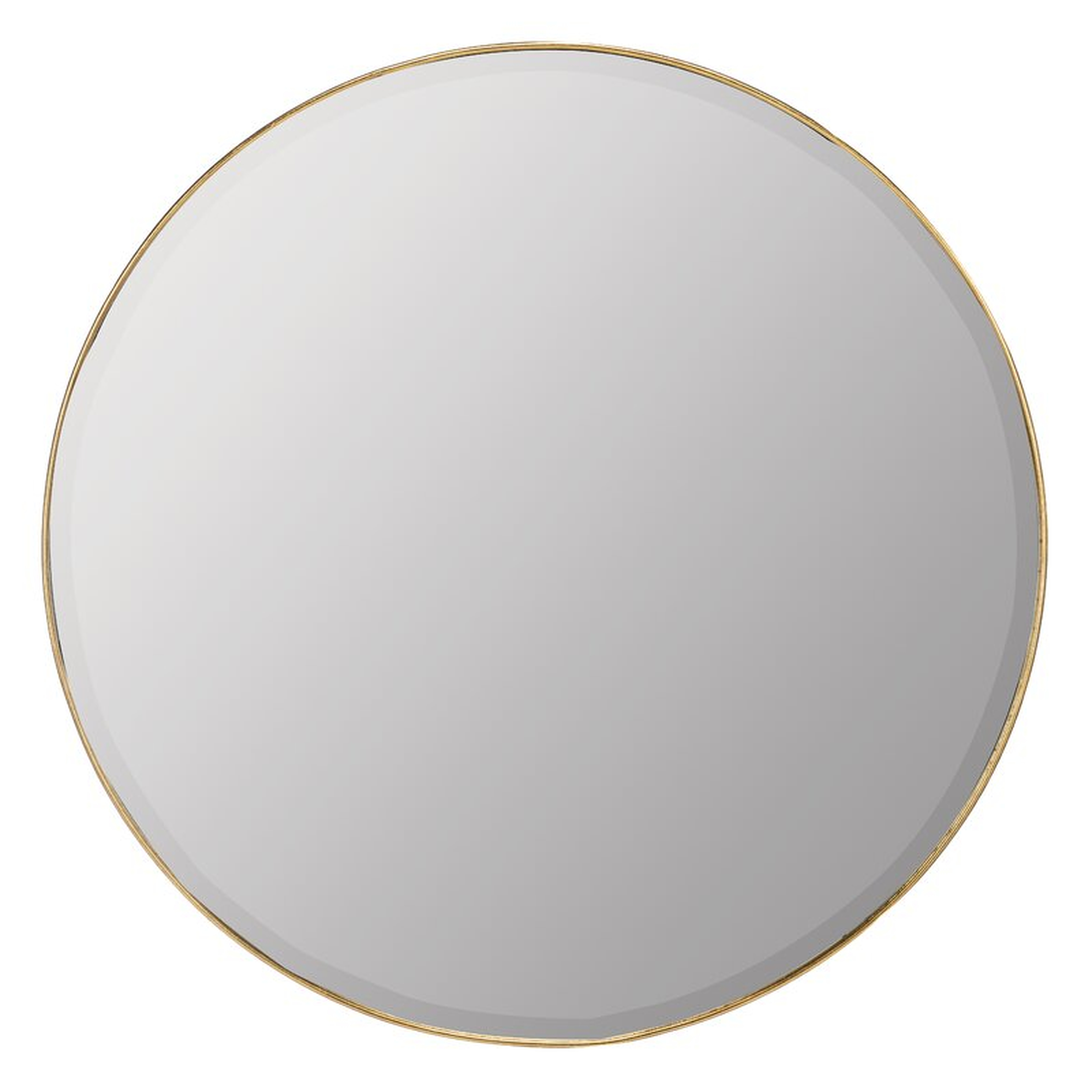 Sabine Oversized Accent Mirror Size: 30" H x 30" W, Finish: Gold - Perigold
