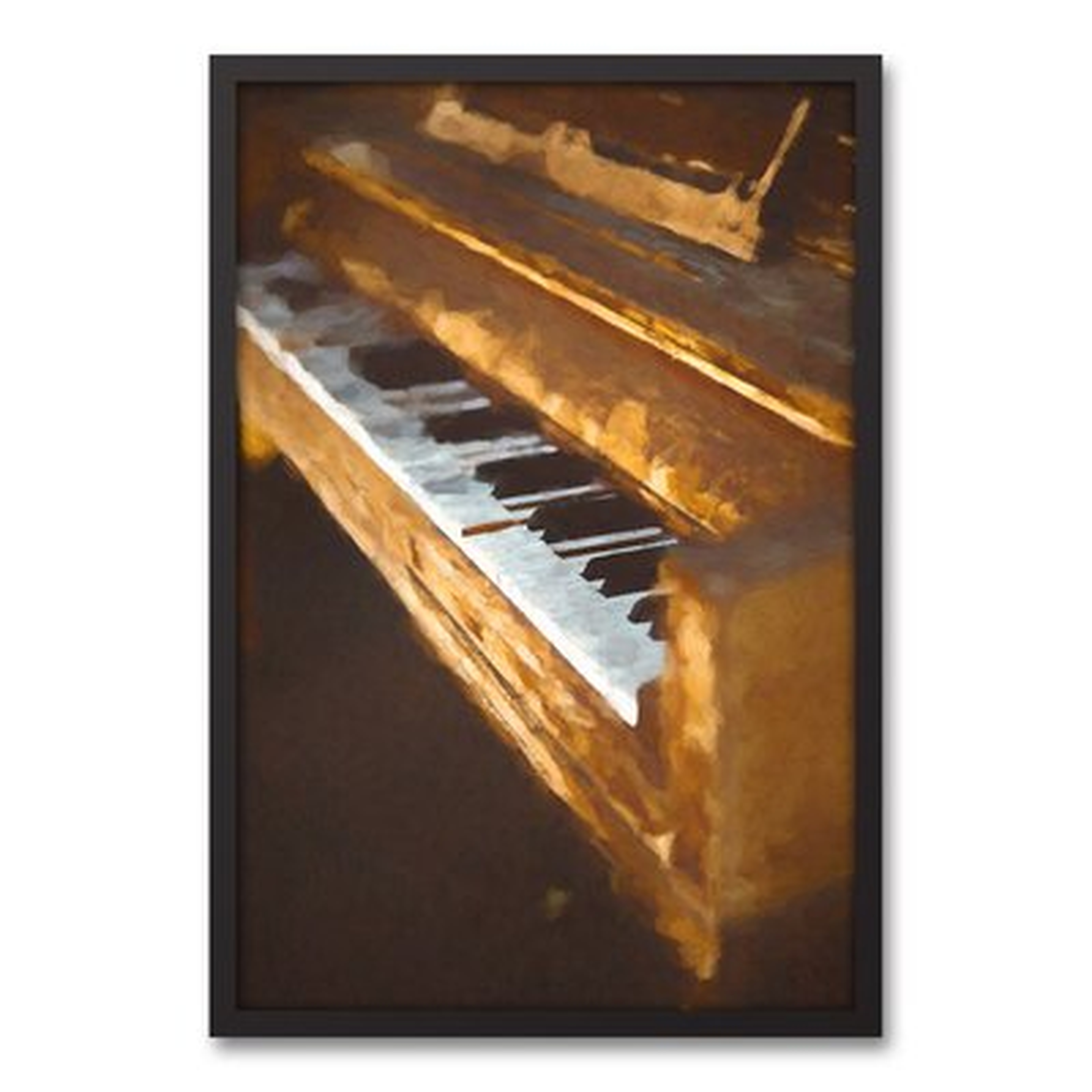Piano - Picture Frame Painting Print on Canvas - Wayfair