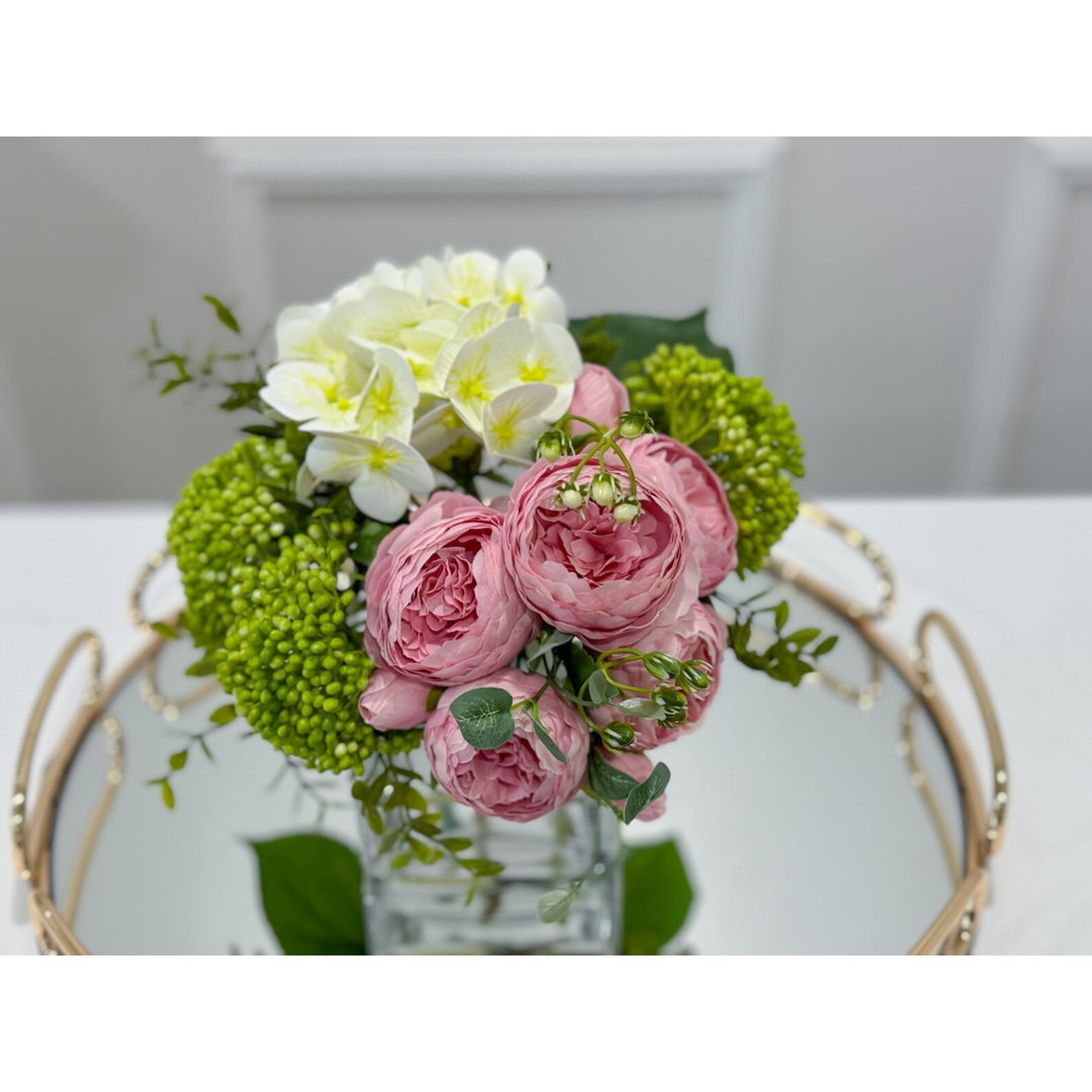 Flovery Faux Peony And Hydrangea In Vase - Perigold