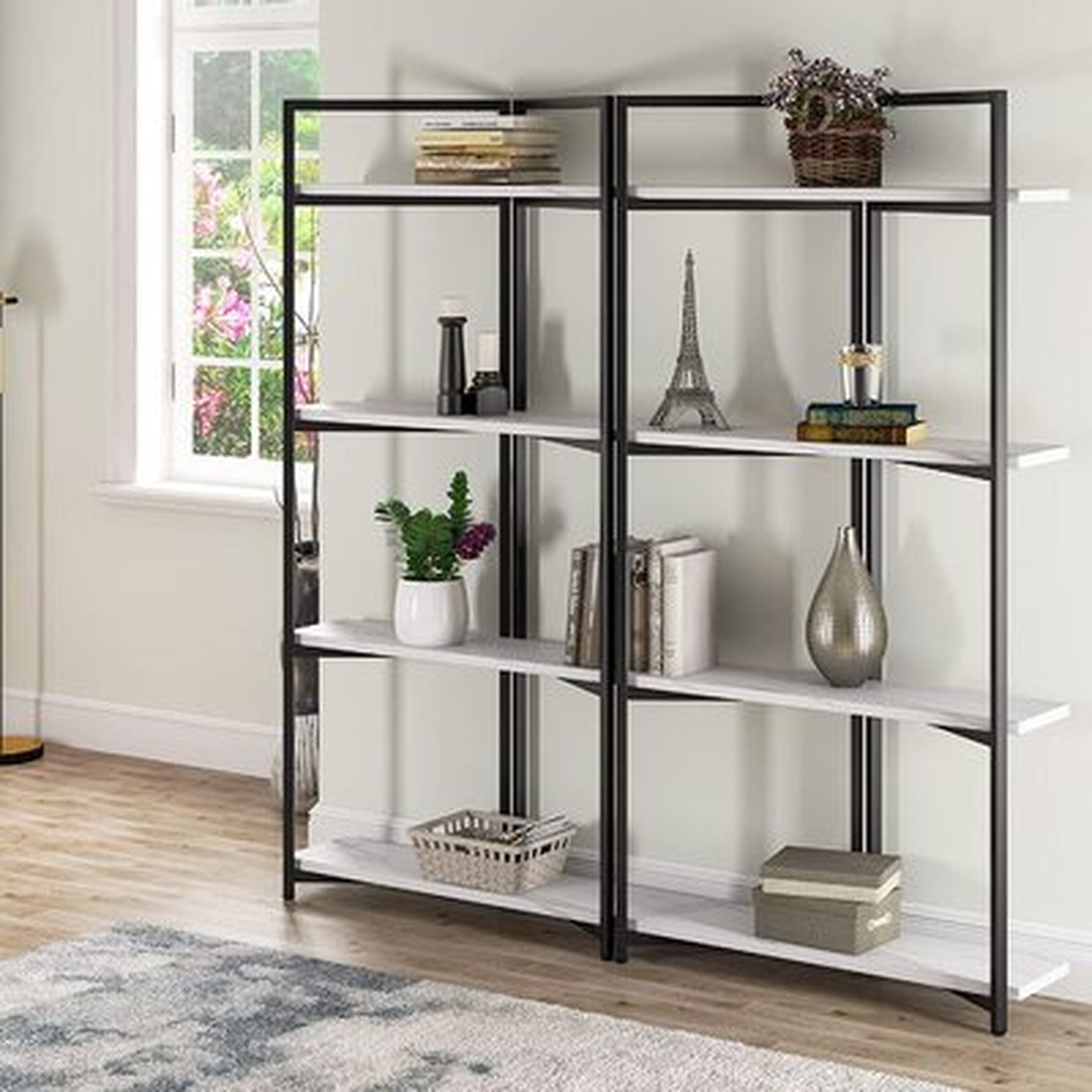 71 Inches Wide 4-Tier Open Bookcases Furniture - Wayfair