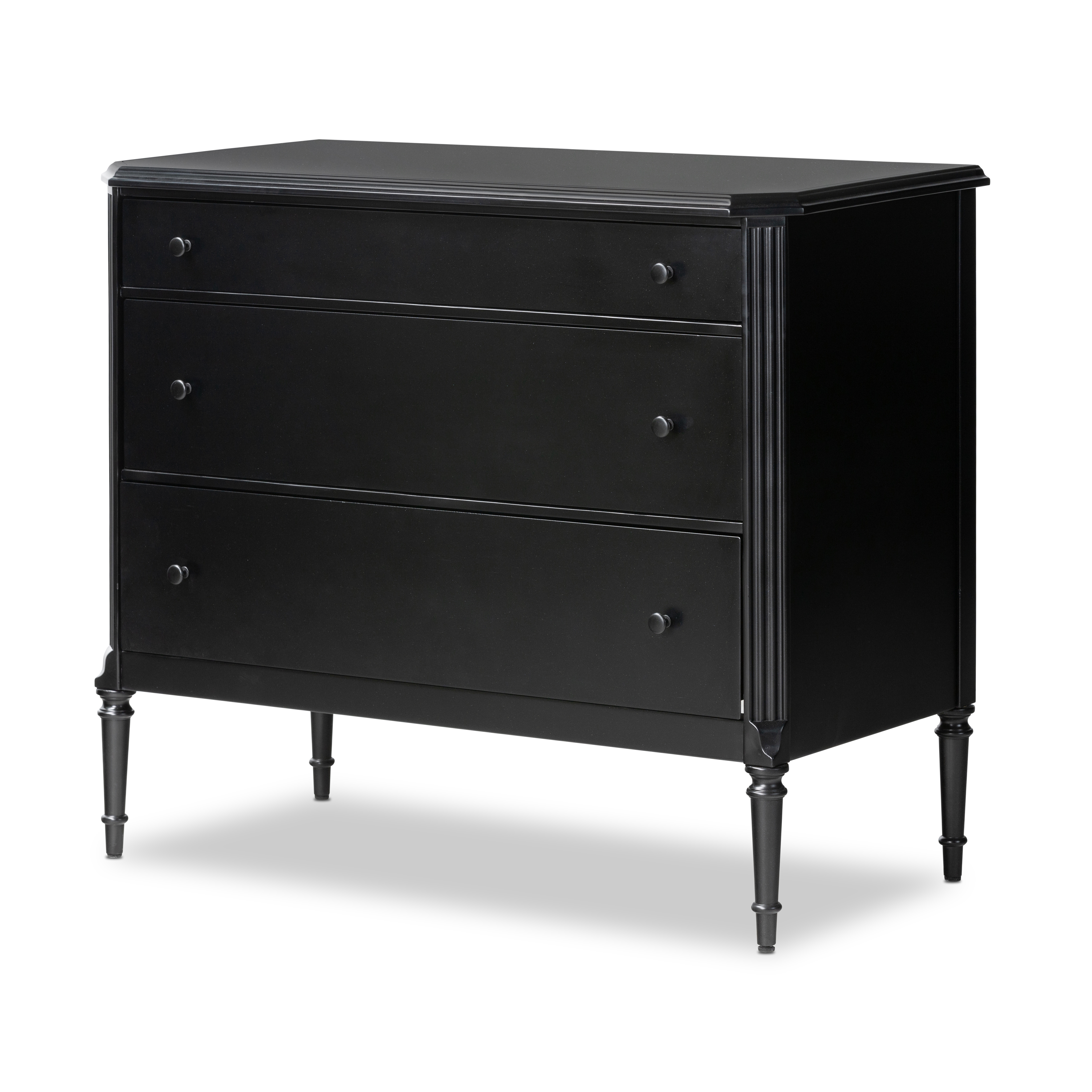 Lendon 3 Drawer Dresser-Black - Four Hands