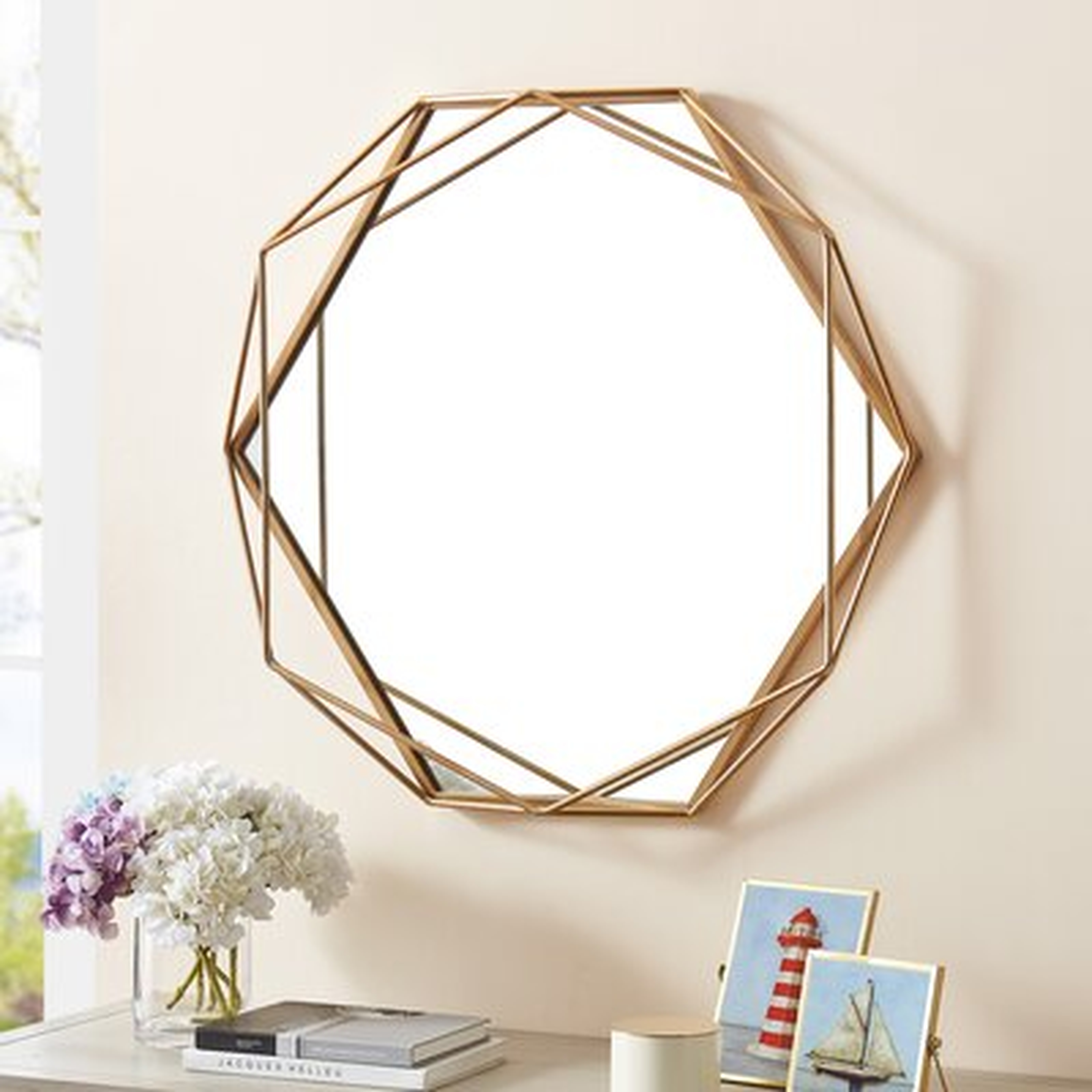 Albertyne Gold Gabriella Accent Mirror - Wayfair