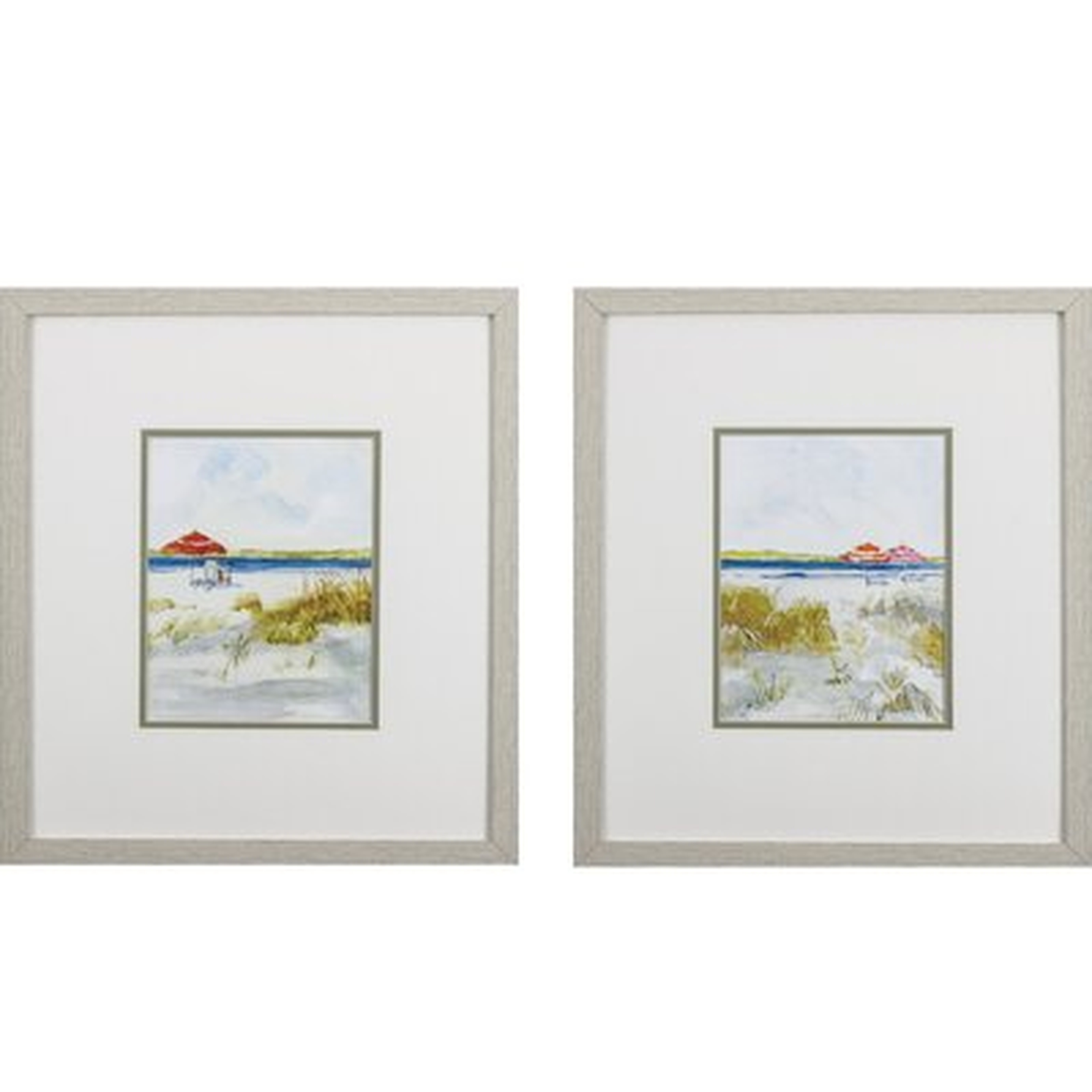 Set Of Two Beach Scene Framed Art - Wayfair