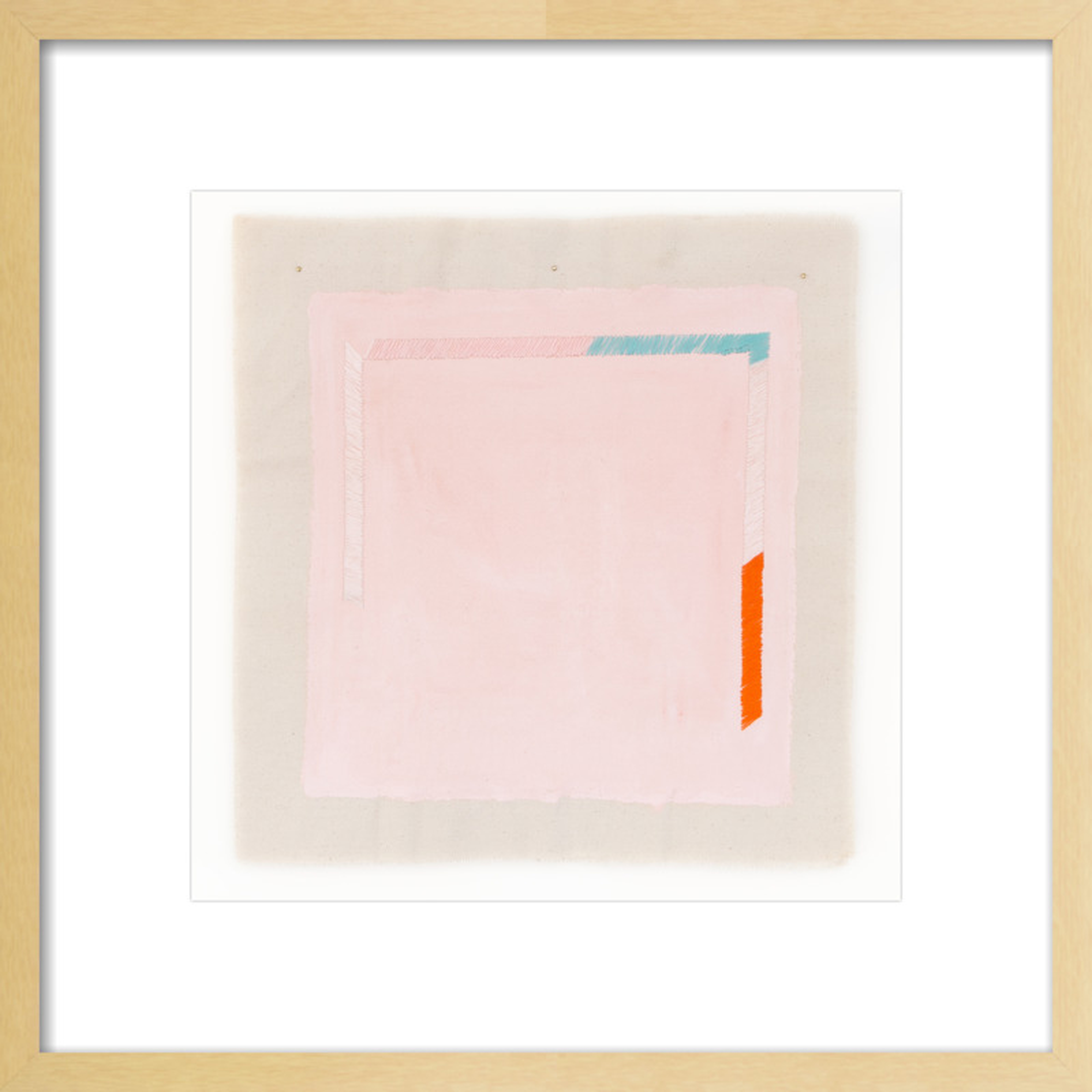 Pink with Turquoise Orange by Emily Keating Snyder for Artfully Walls - Artfully Walls
