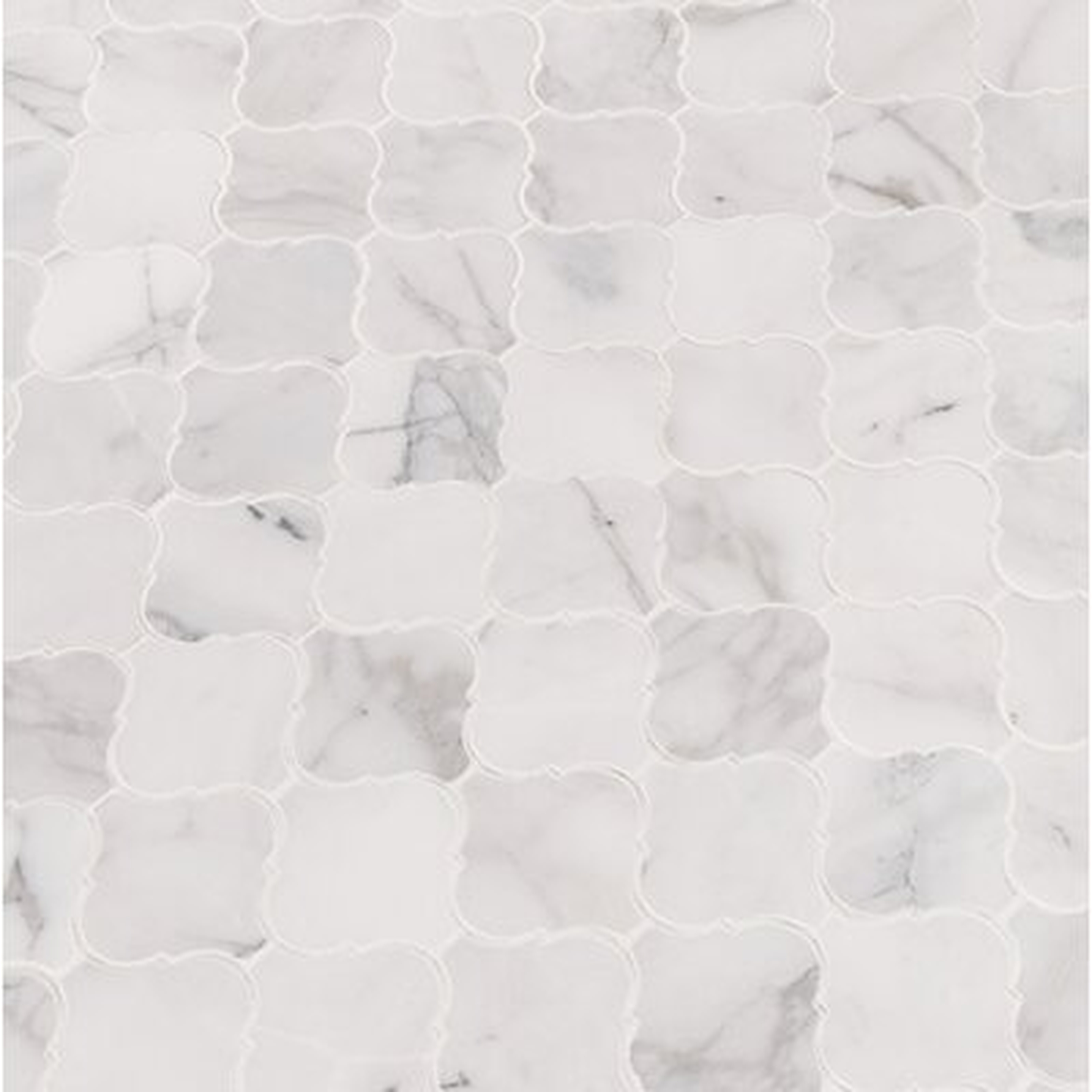 Calacatta Cressa 3" x 3" Marble Mosaic Tile - Birch Lane