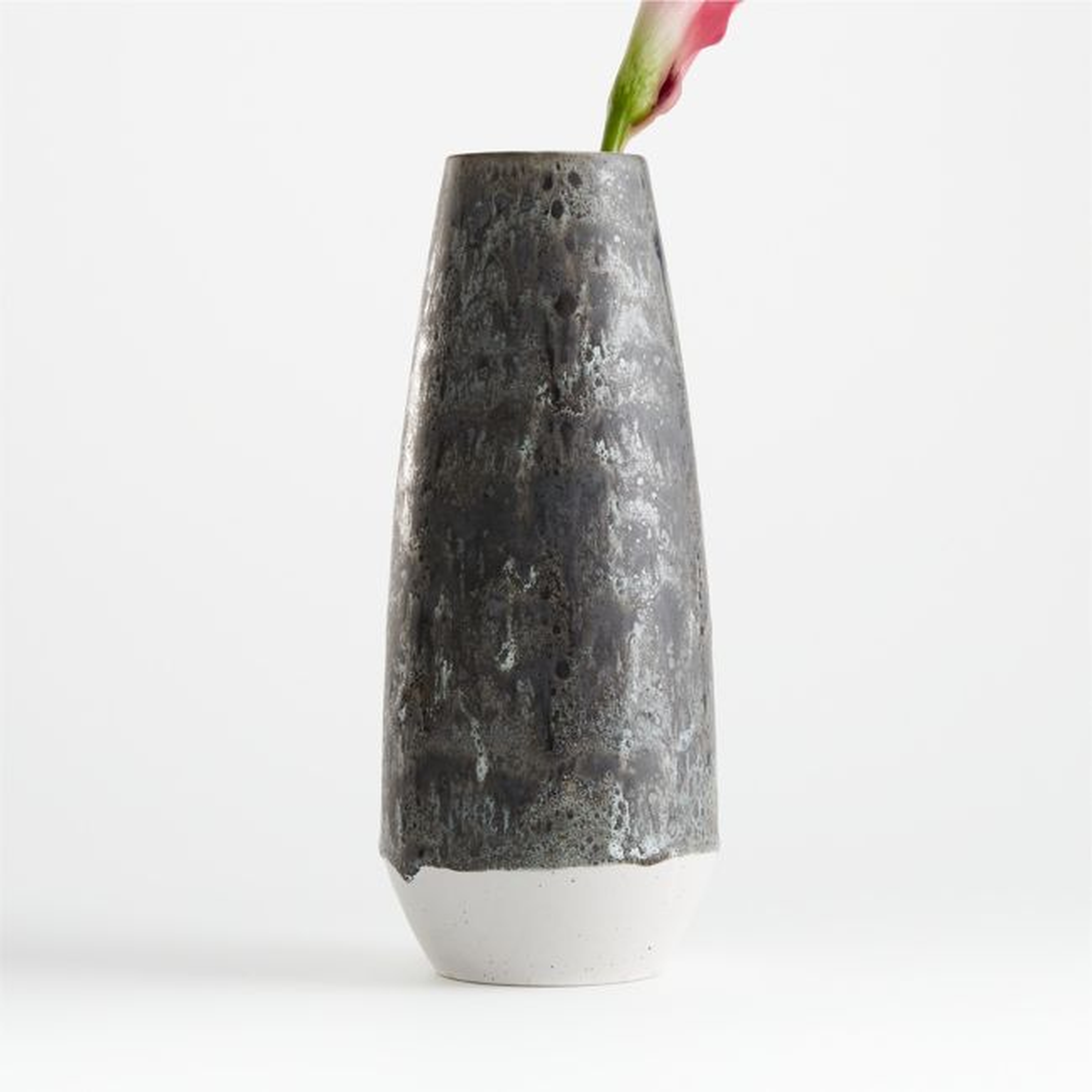 Eli White and Grey Vase - Crate and Barrel