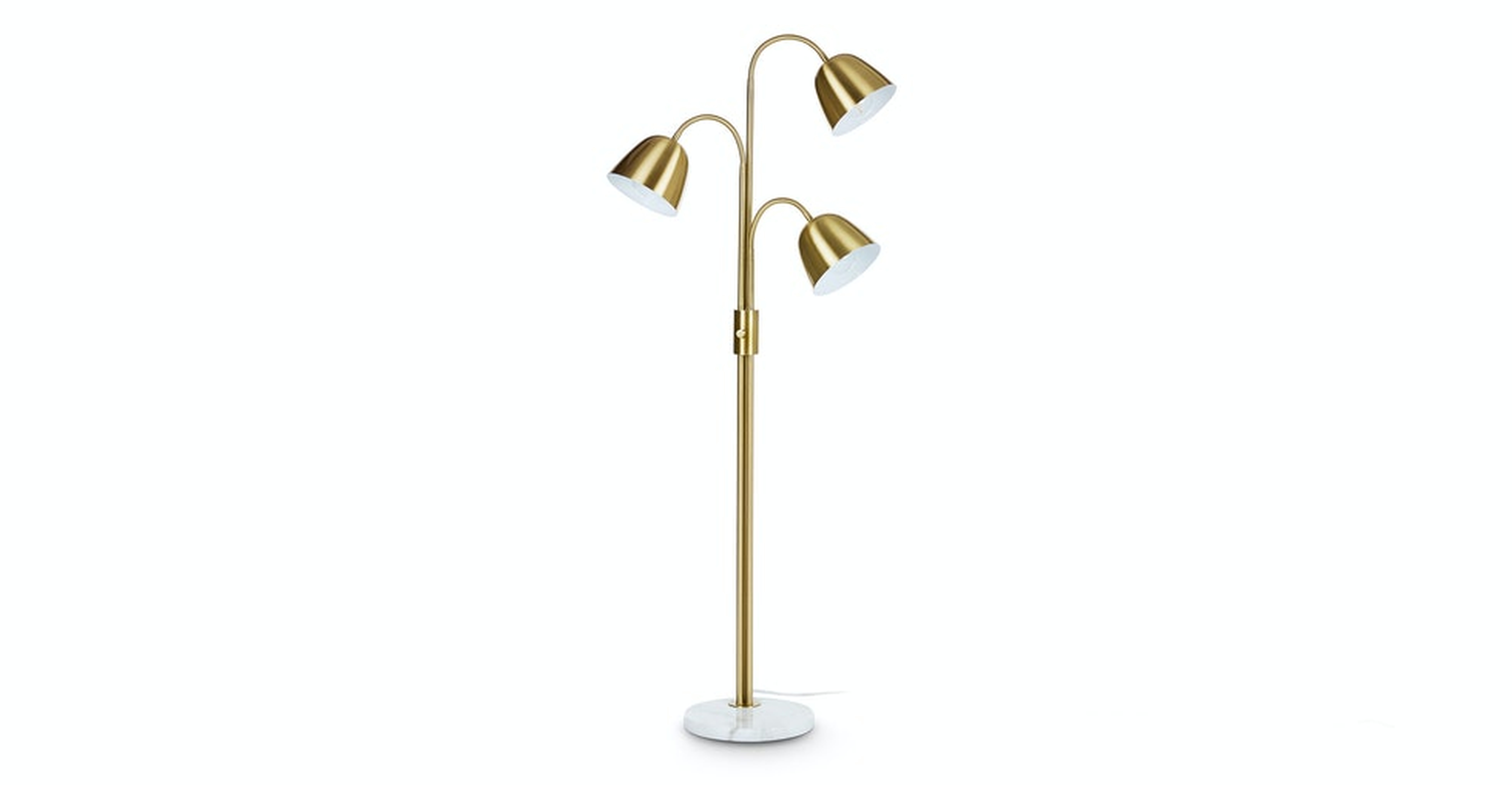 Lissom Brass 3-Light Floor Lamp - Article