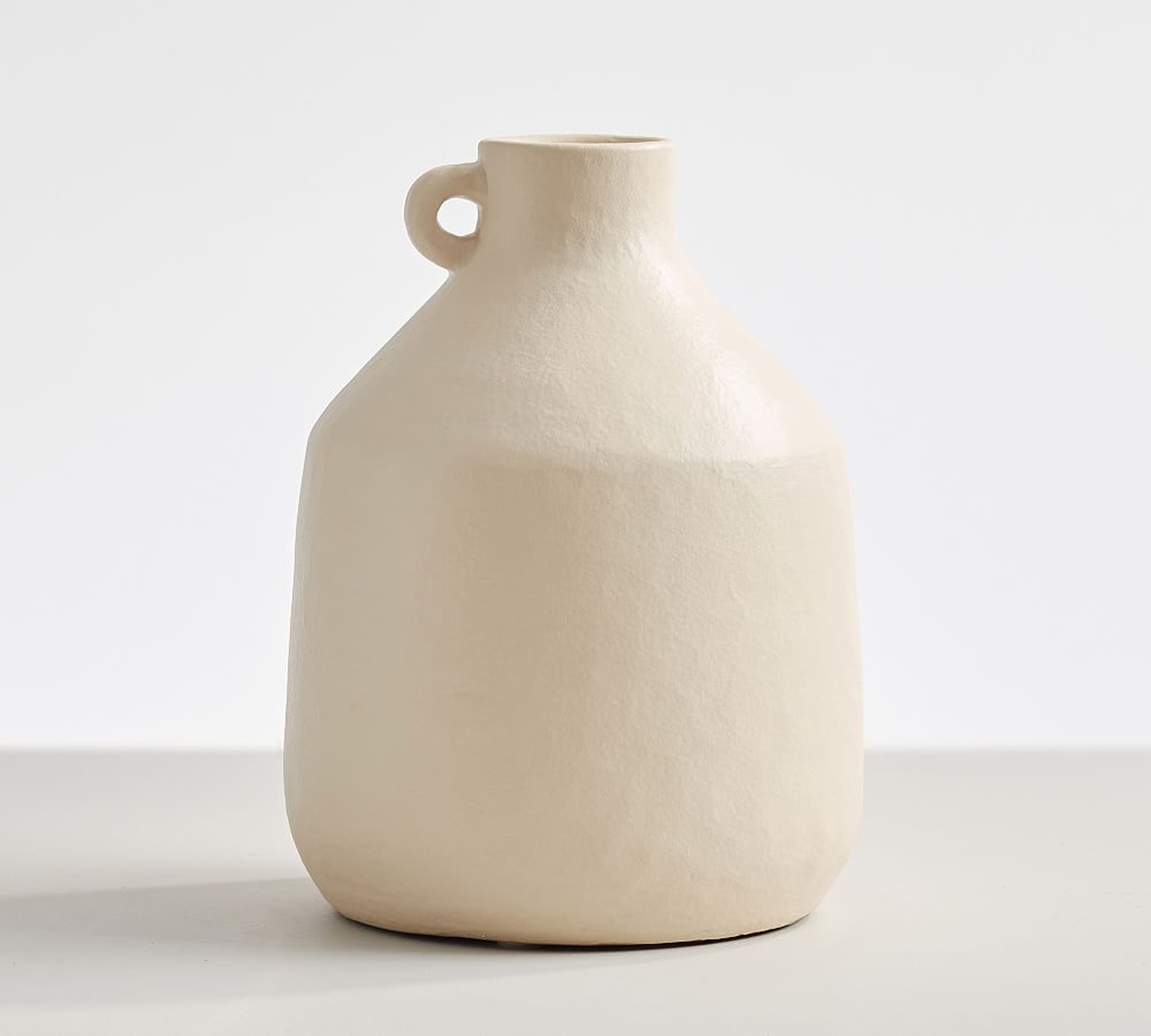 Studio Vase Collection, Jug, Off White NO LONGER AVAILABLE - Pottery Barn