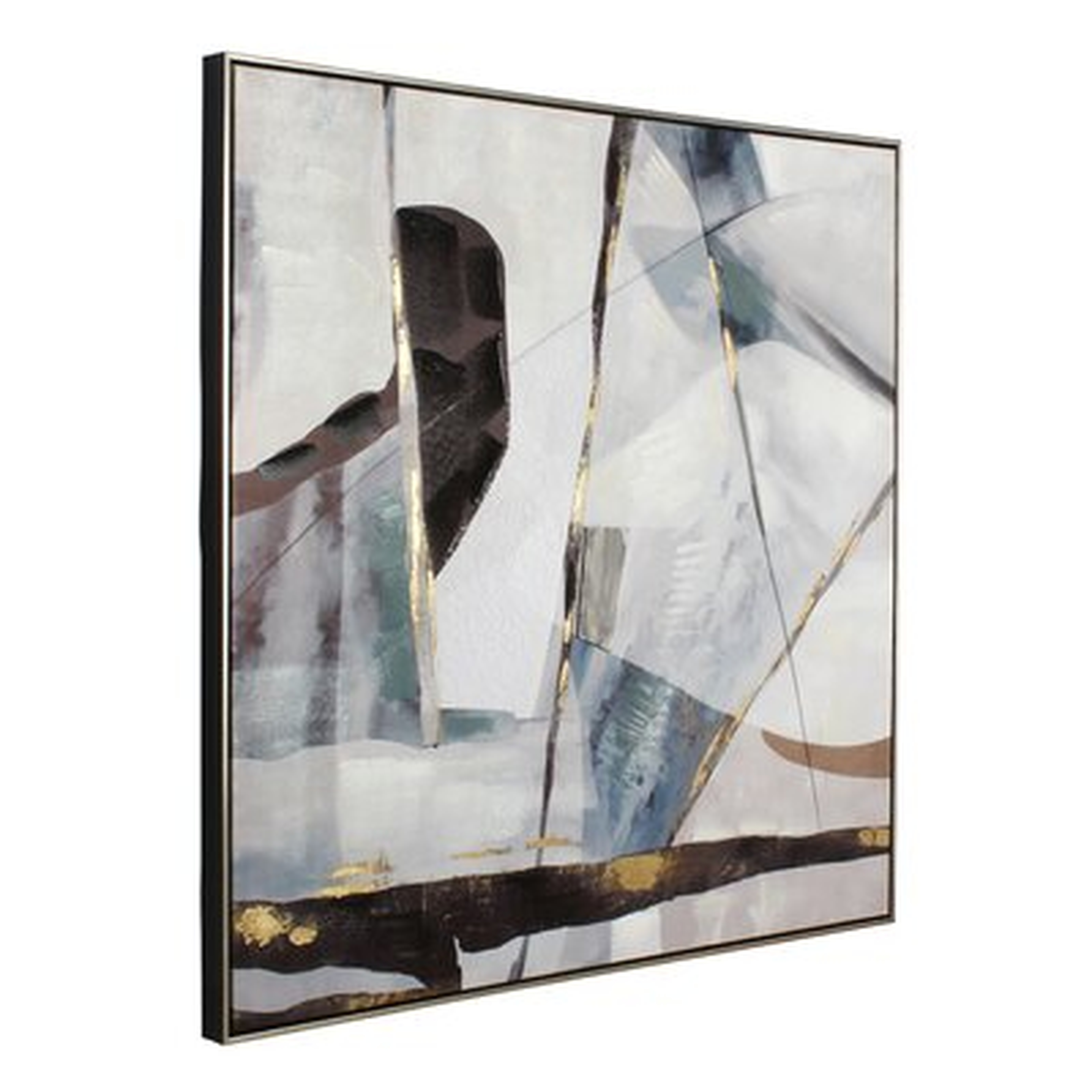 Kimmy Abstract Artwork On Canvas With Frame - Wayfair