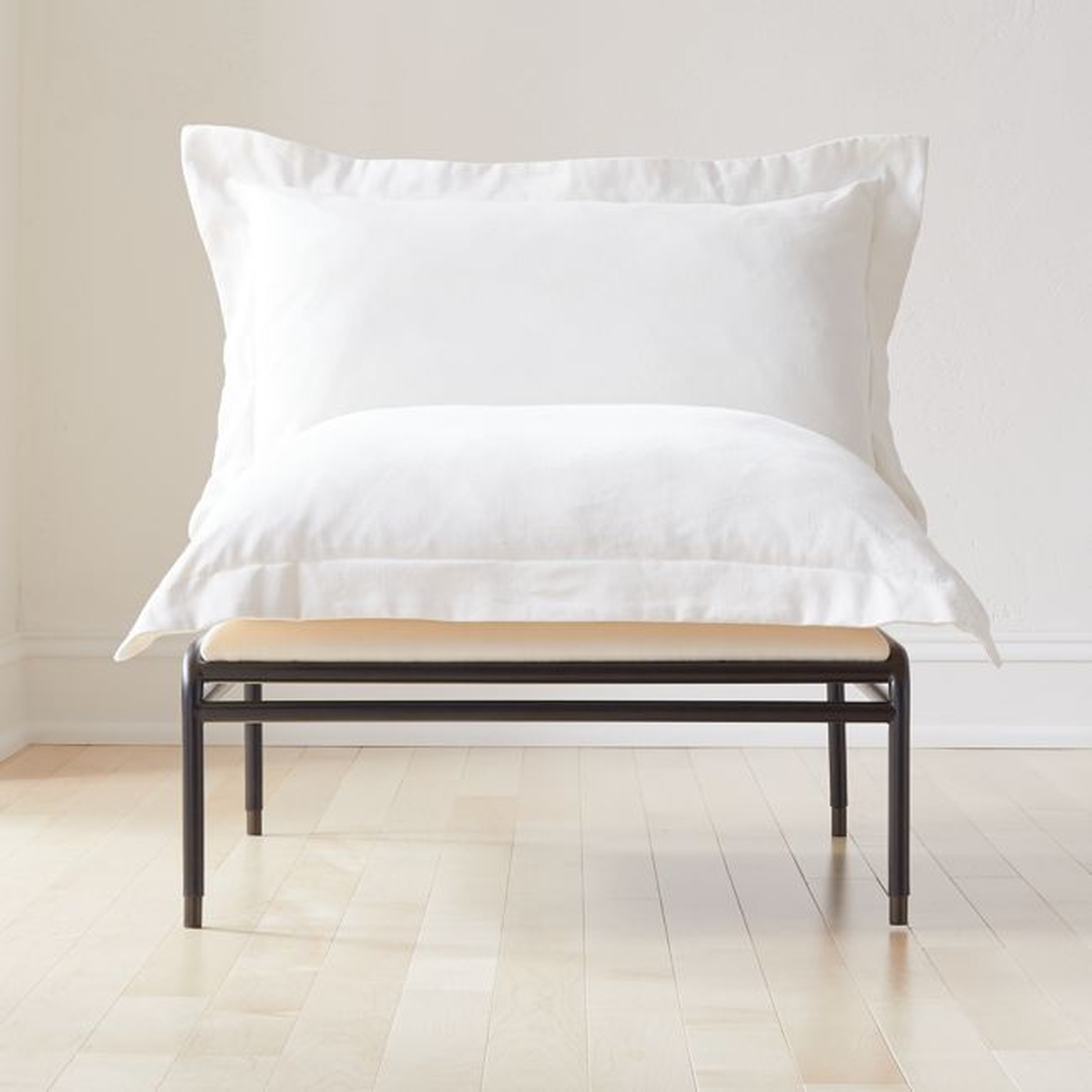 Plush Pillow Ivory White Lounge Chair by Kara Mann - CB2