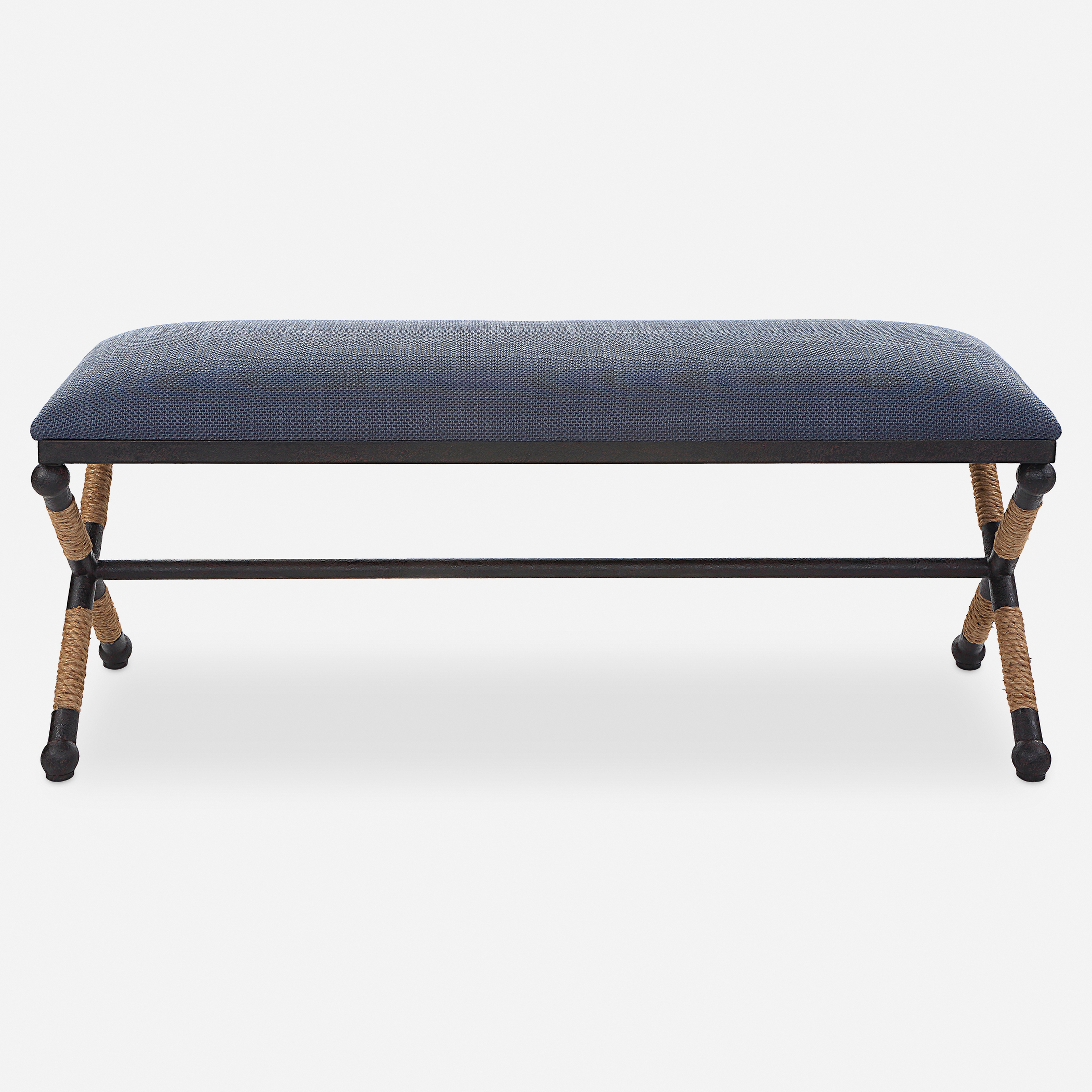 Firth Rustic Navy Bench - Uttermost