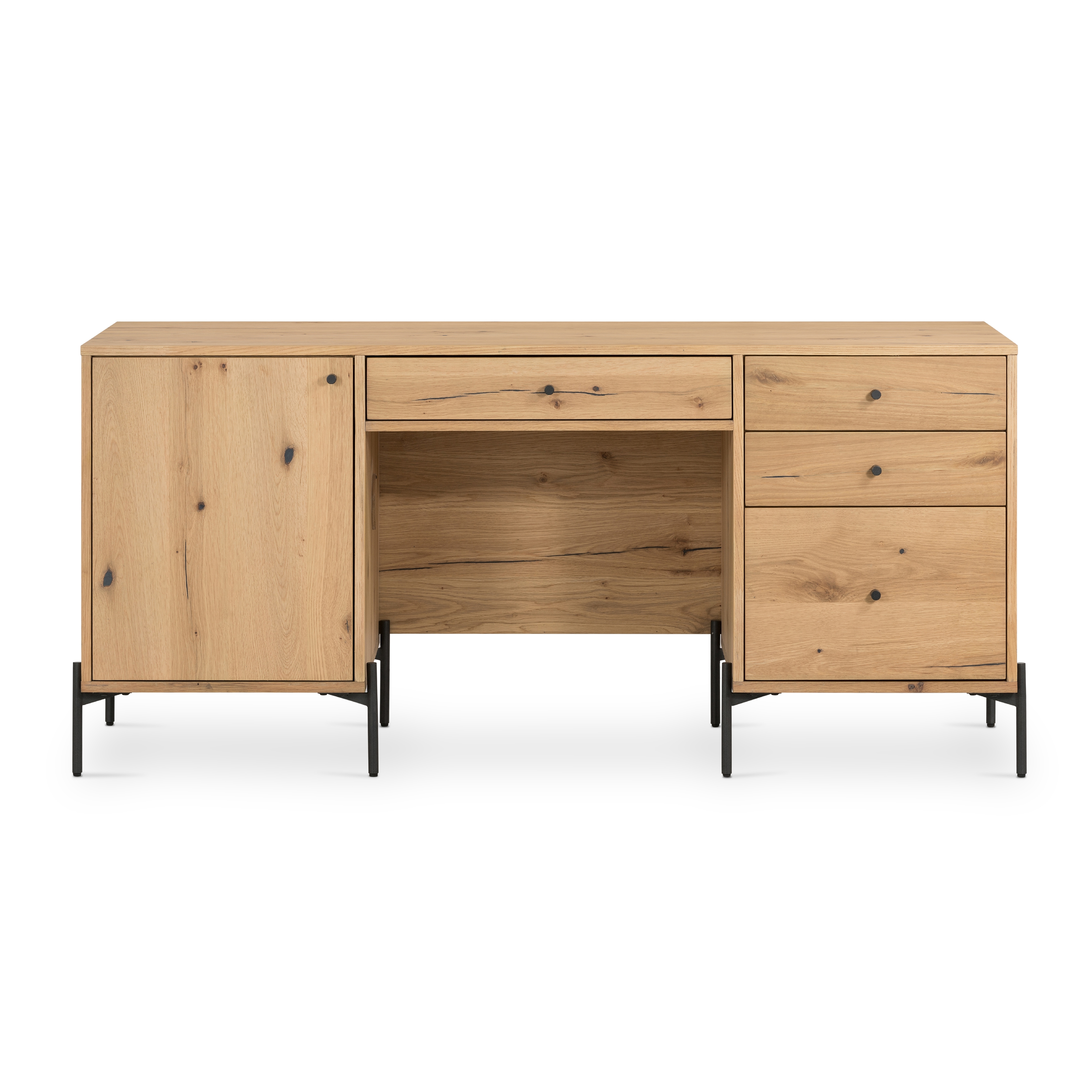 Eaton Executive Desk-Light Oak Resin - Four Hands