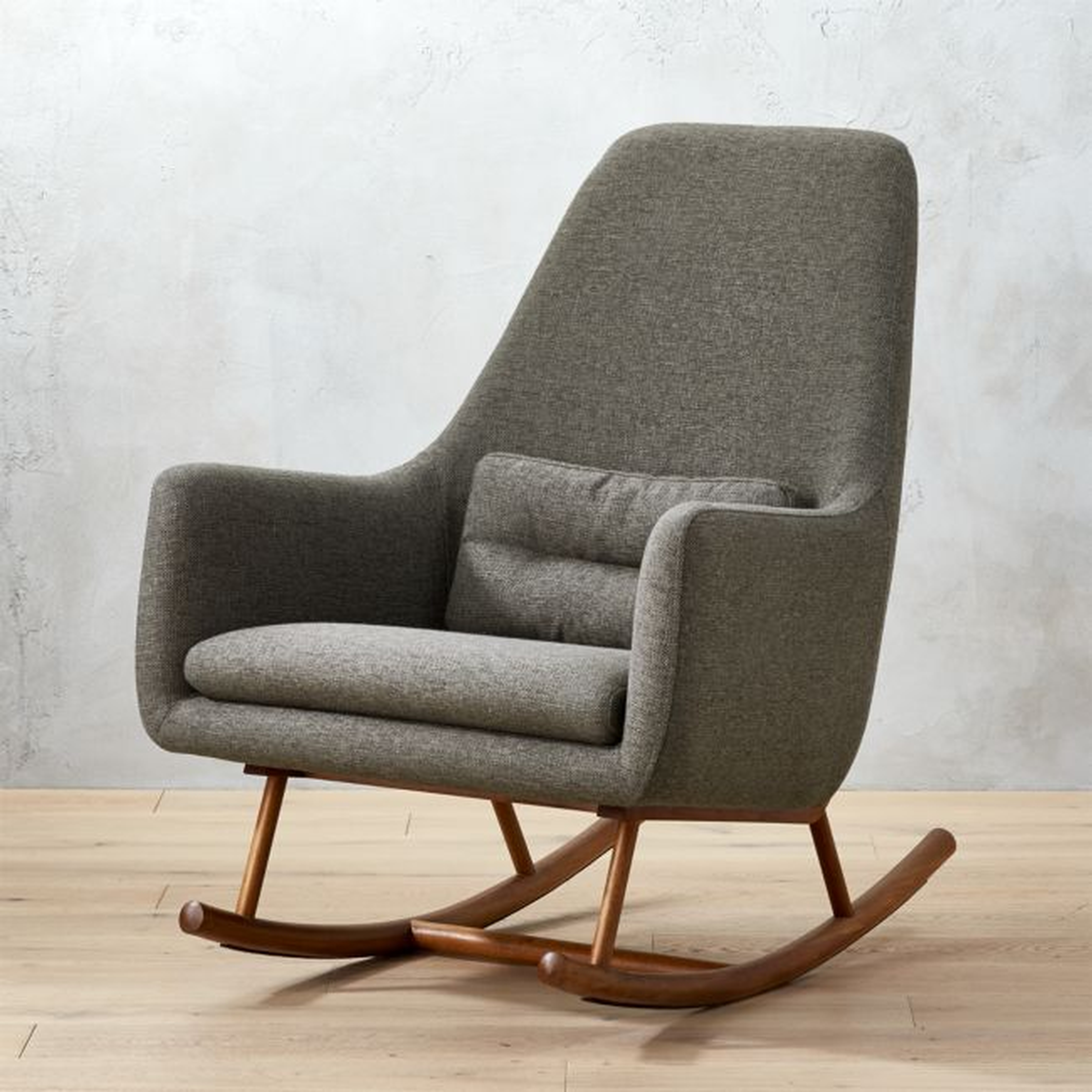Saic Quantam Charcoal Grey Rocking Chair - CB2