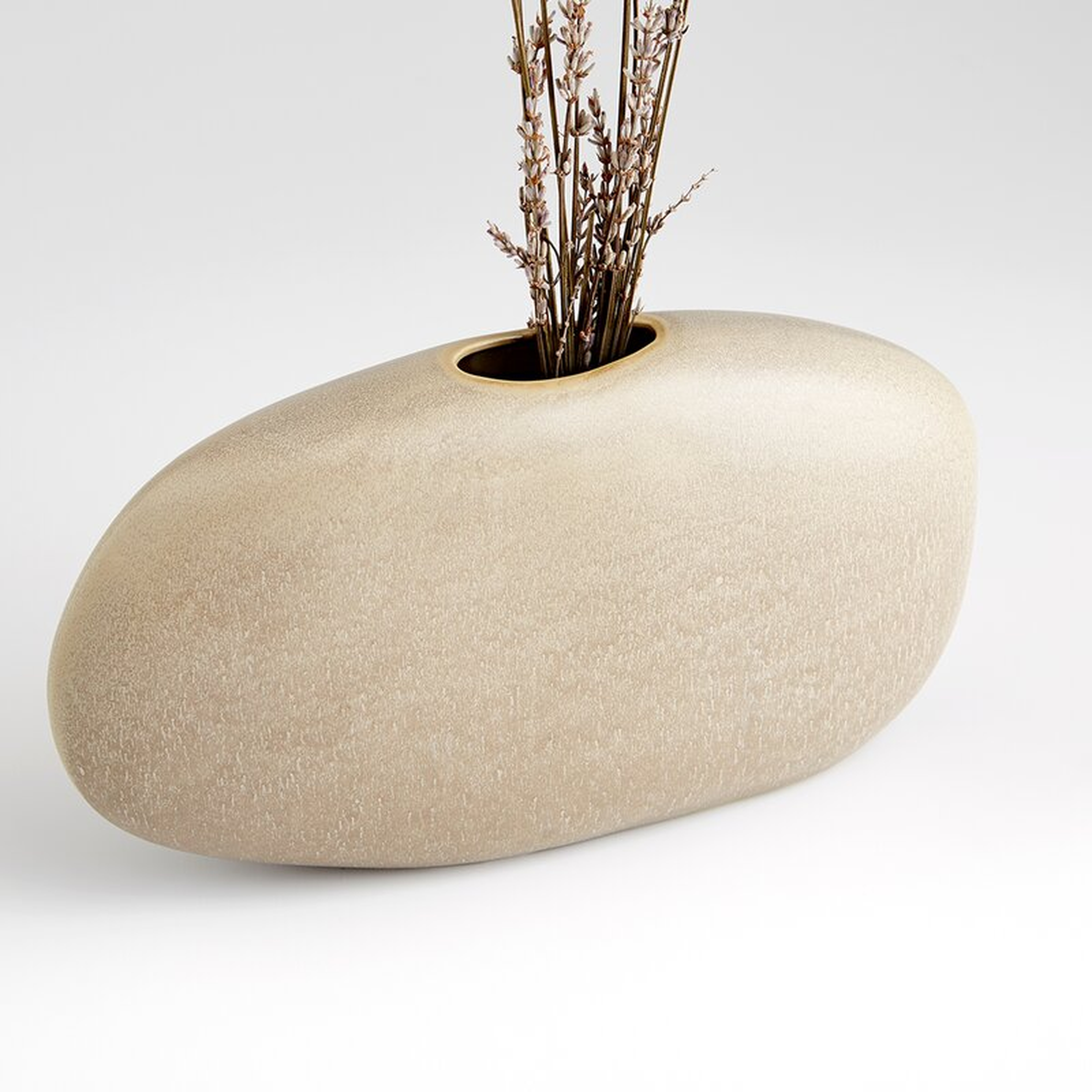 Cyan Design Pebble Olive Glaze 6.25"" Ceramic Table Vase - Perigold