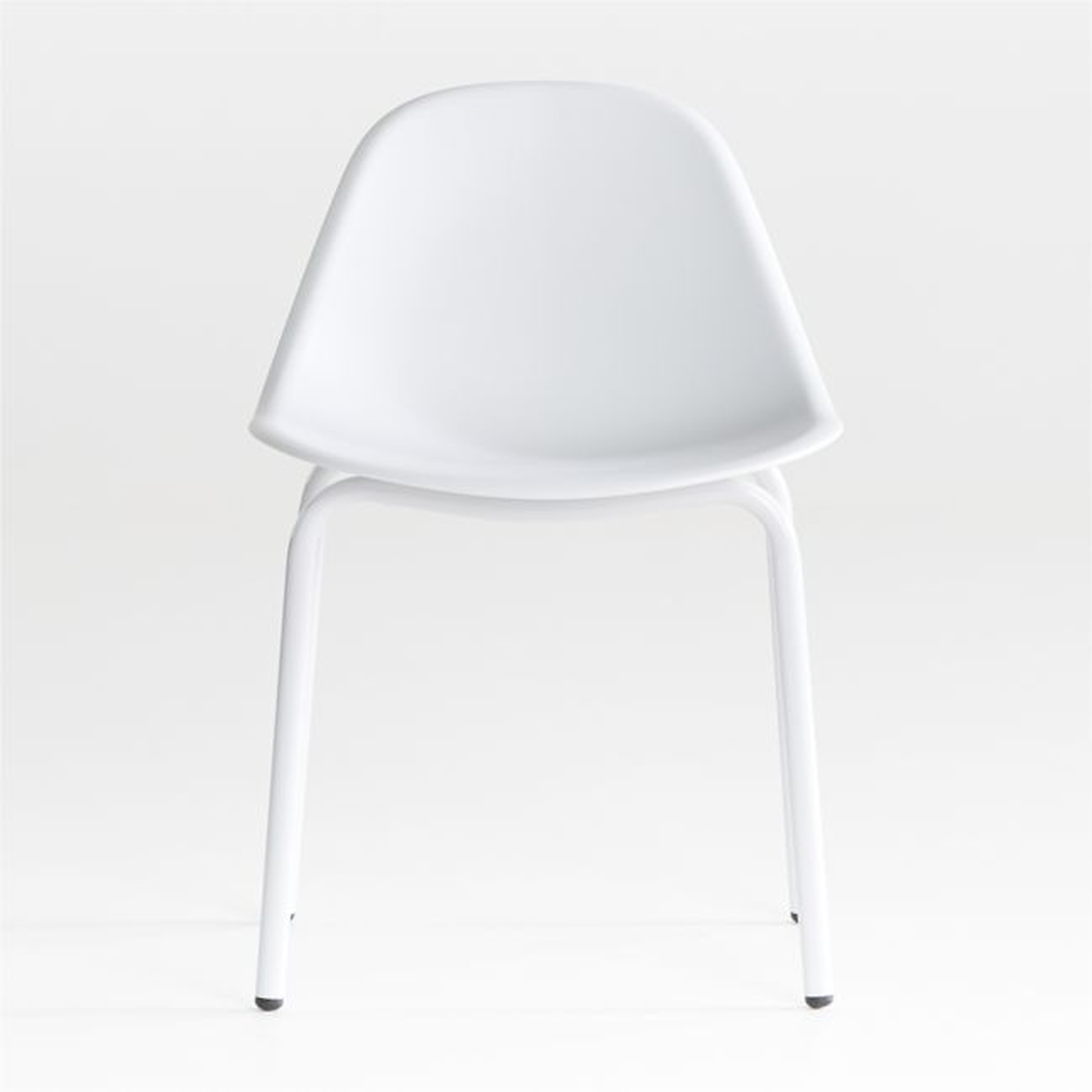 Lennon White Molded Play Chair - Crate and Barrel