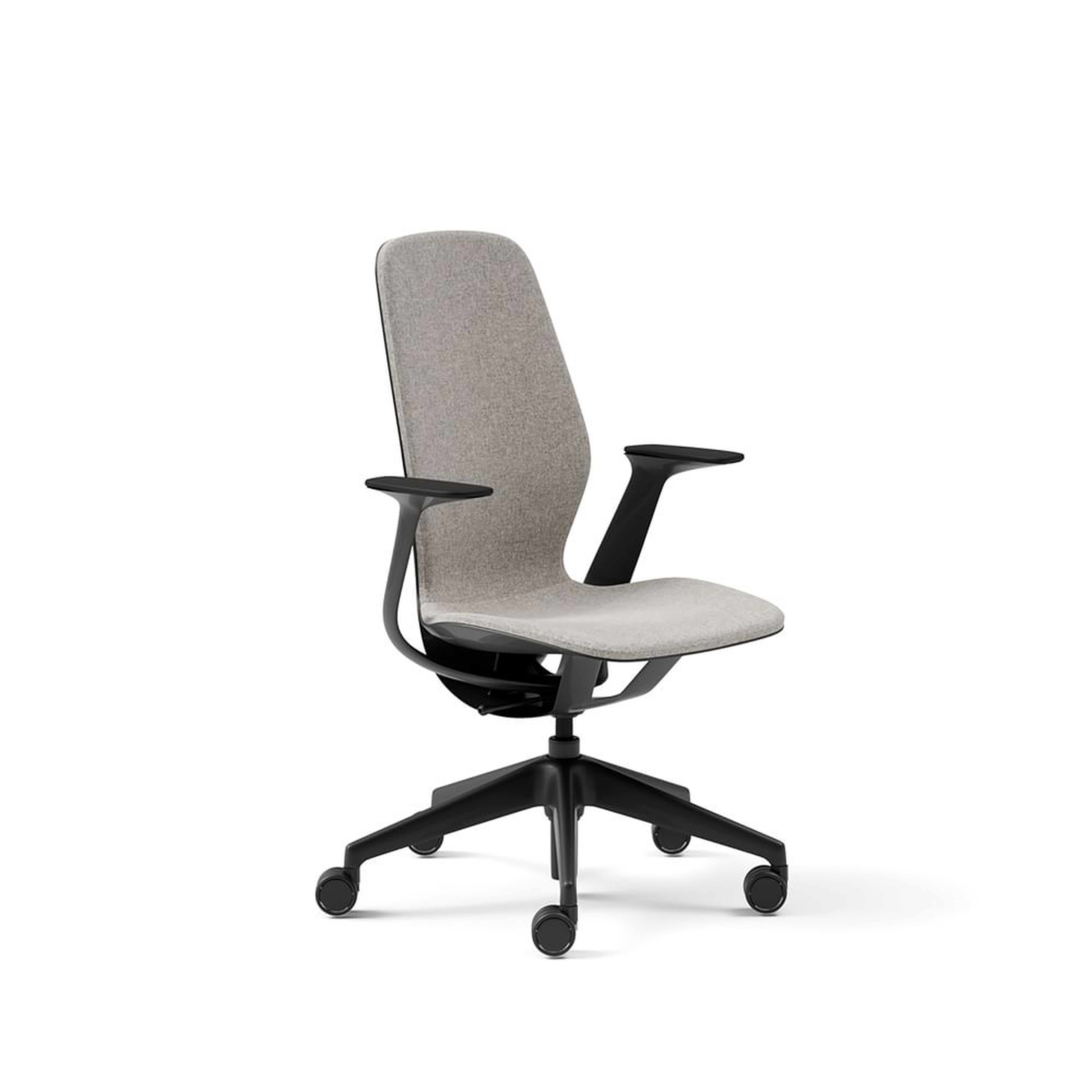 Steelcase Silq Task Chair, Soft Casters Merle / Merle Frame Medium Gray Match Back Support / Arms Match Shell - West Elm