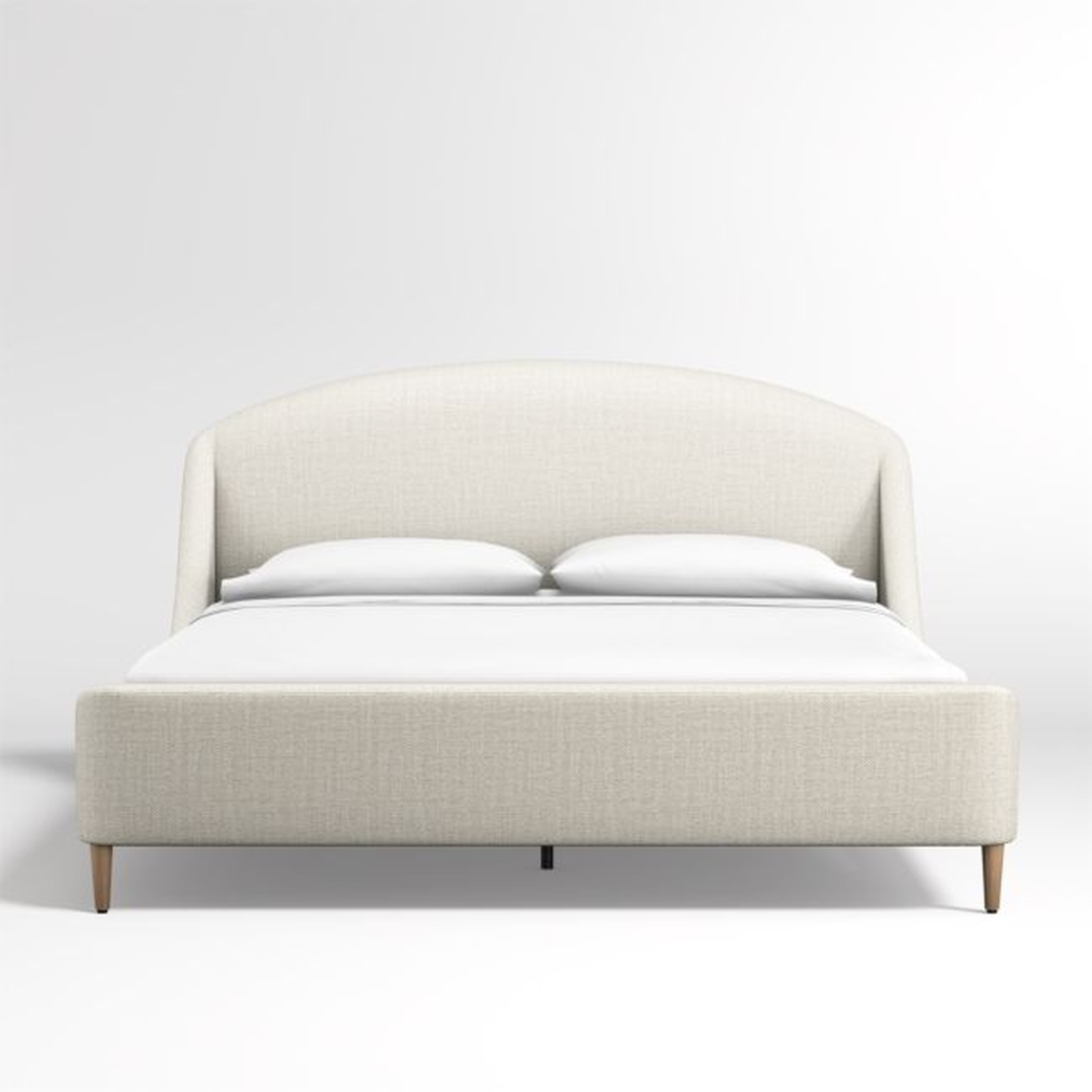 Lafayette Natural Upholstered King Bed - Crate and Barrel